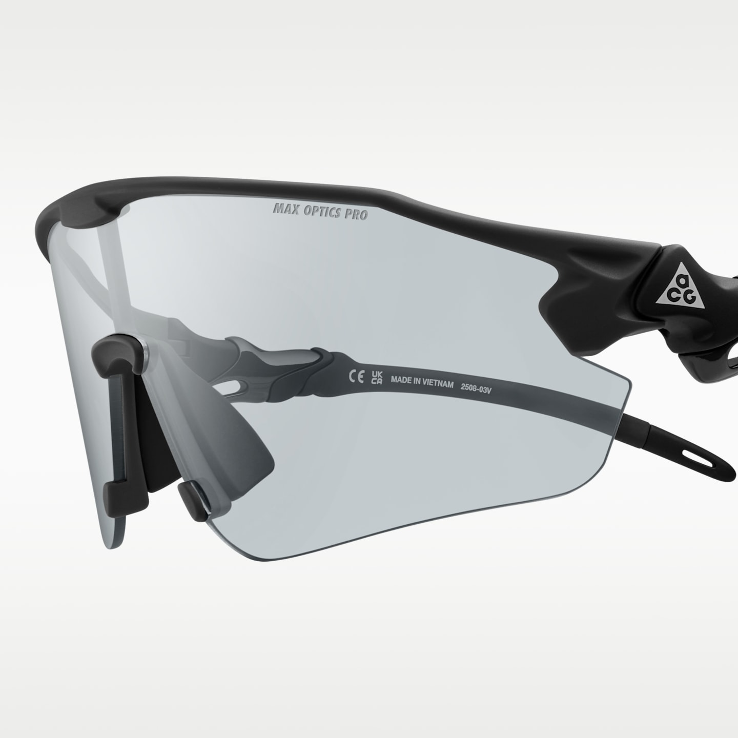 Солнцезащитные фотохромные очки Nike ACG Vista Peak, цвет: Антрацитовый / Прозрачный — фото 12
