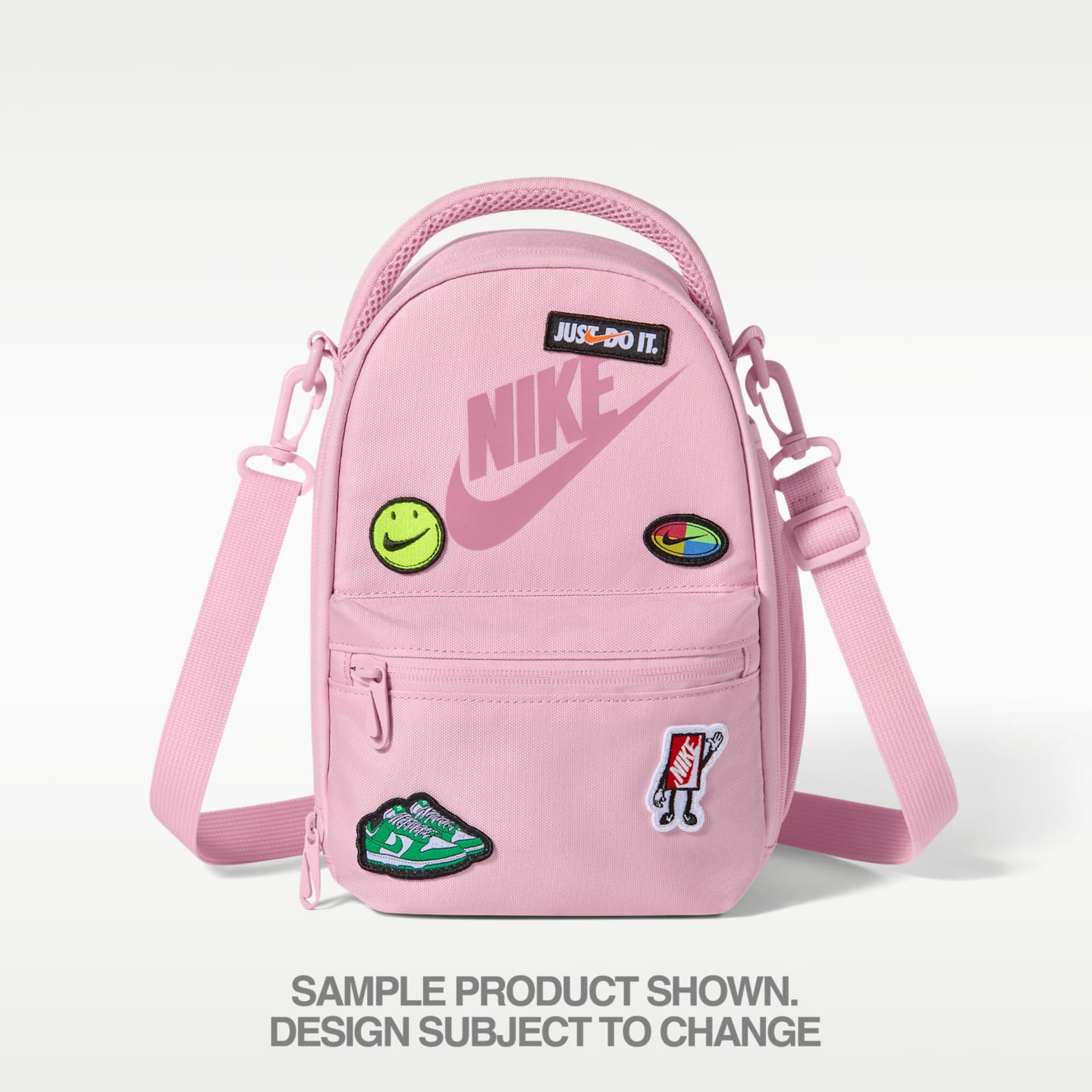 Детская сумка Nike Patch Lunch Tote (4L), цвет: Средний мягкий розовый — фото 2