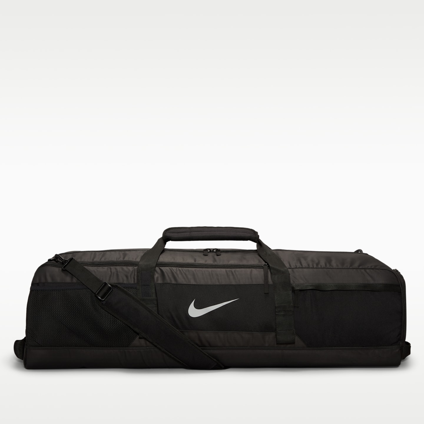 Спортивная сумка для лакросса Nike Shield, 112 л, цвет: Чёрный — фото 2