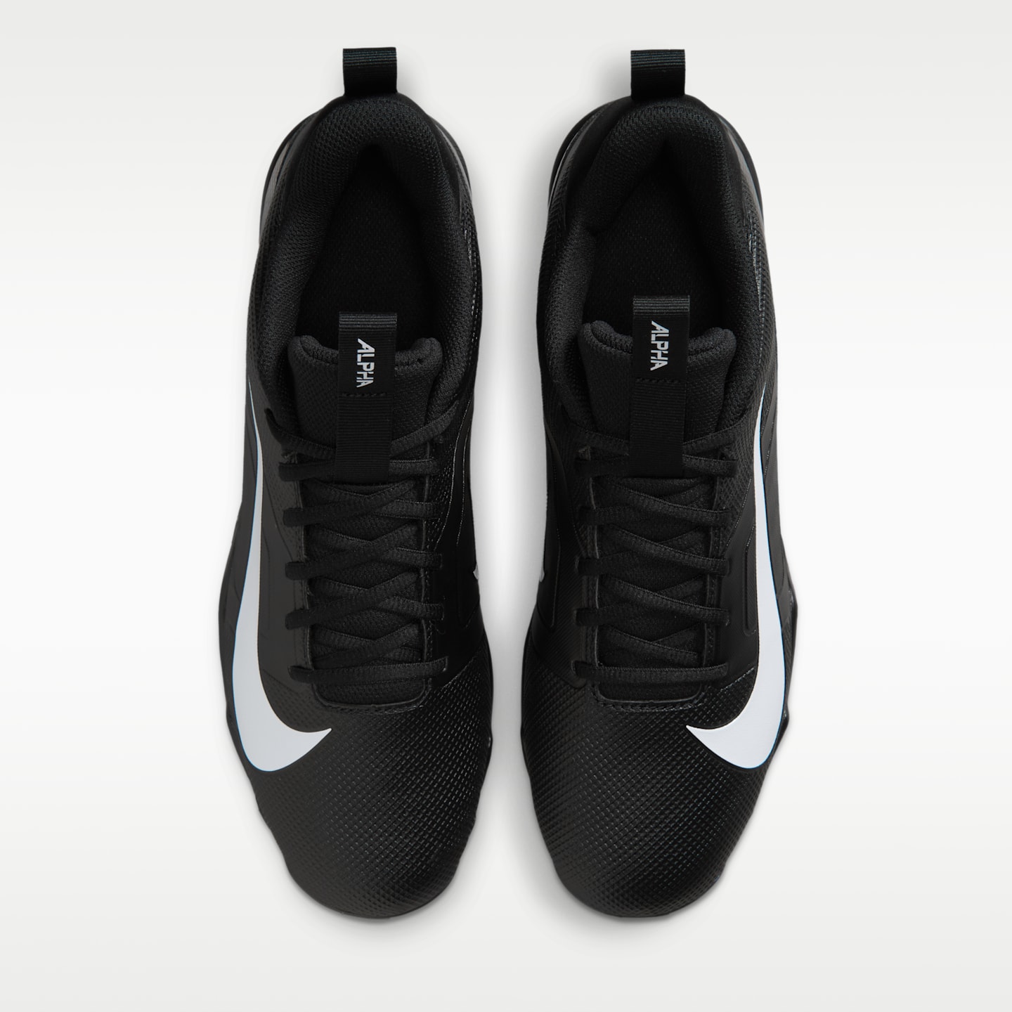 Женские бутсы Nike Alpha Menace 4 Shark Football Cleats, цвет: Чёрный / Белый — фото 4