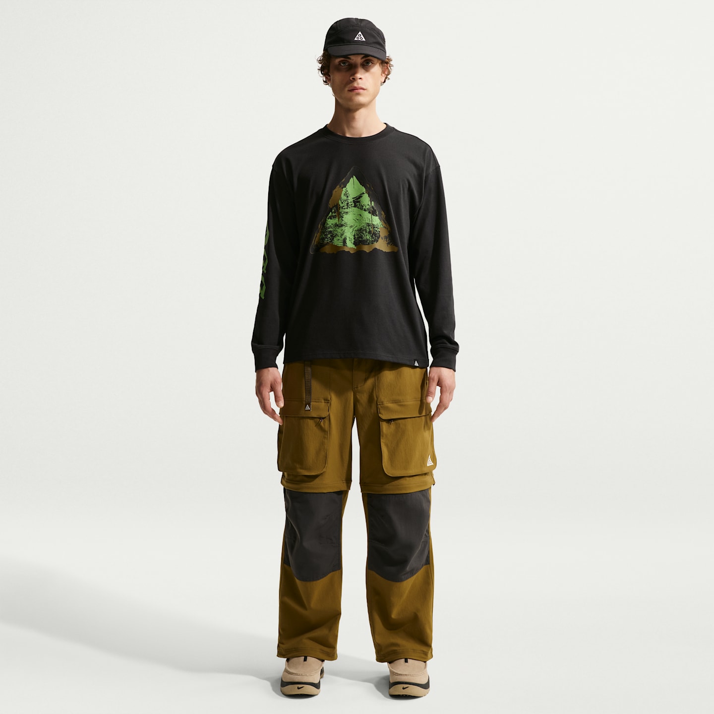 Мужская футболка с длинным рукавом Nike ACG Dri-FIT, цвет: Чёрный — фото 4