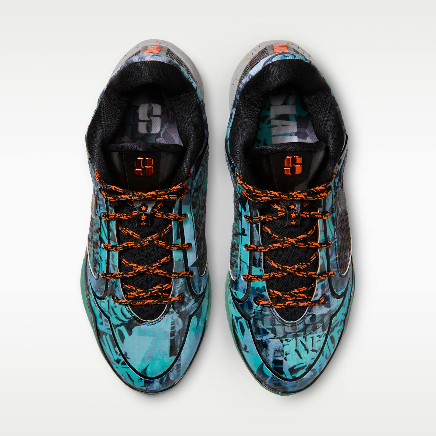 Женские кроссовки Nike Sabrina 4 "Slam" Basketball, цвет: Серый / Мятный пенный — фото 4