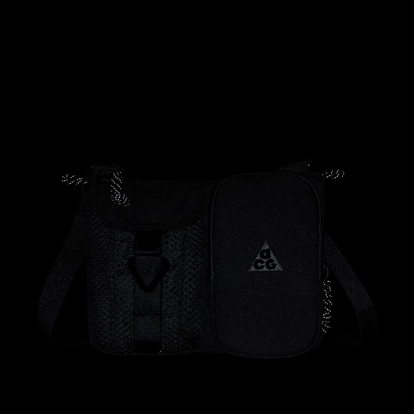 Сумка через плечо Nike ACG Daymax, 3 л, цвет: Чёрный / Серый — фото 5