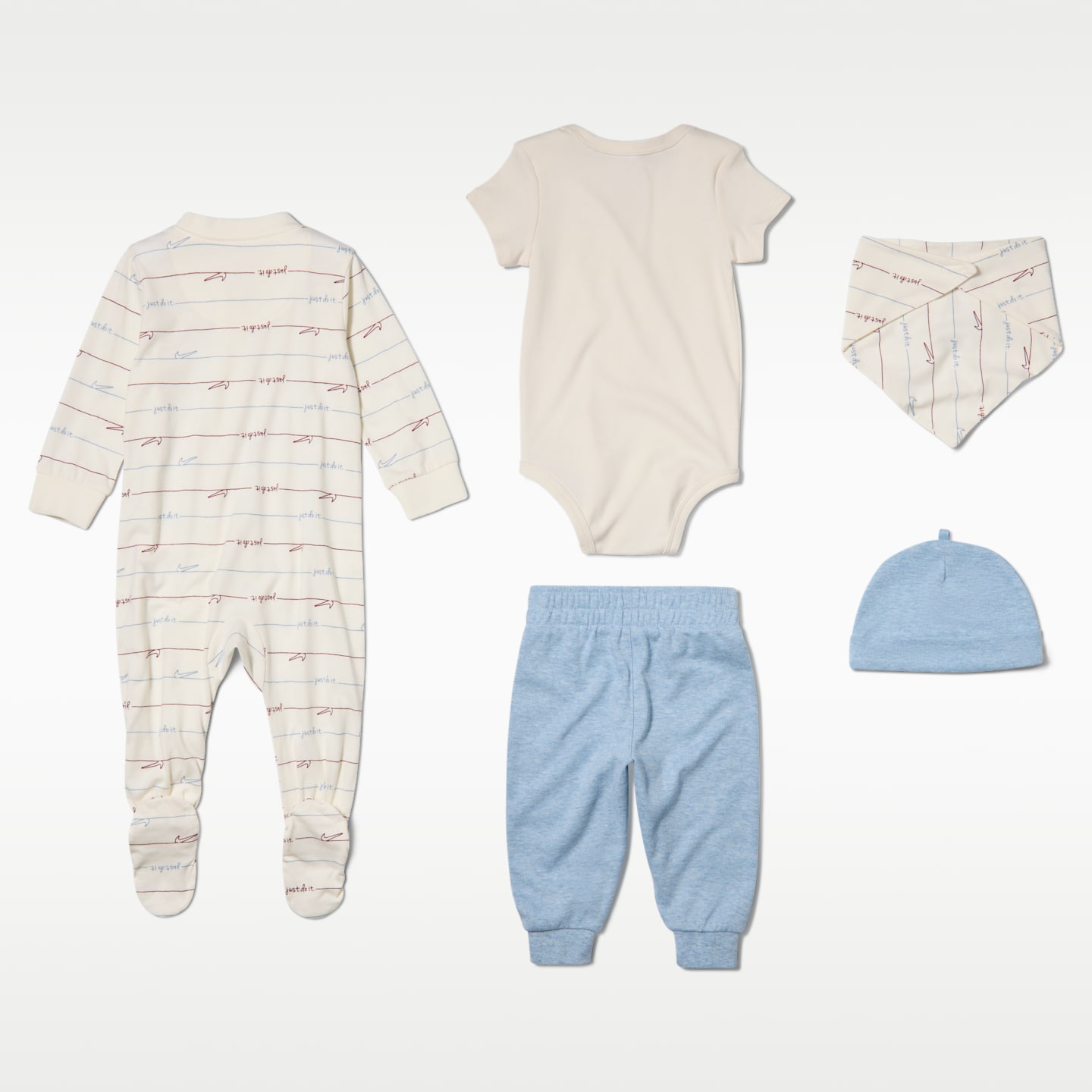 Комплект для малышей Nike Ready, Set, Grow! из 5 предметов, 12-24 мес, цвет: Синий — фото 2
