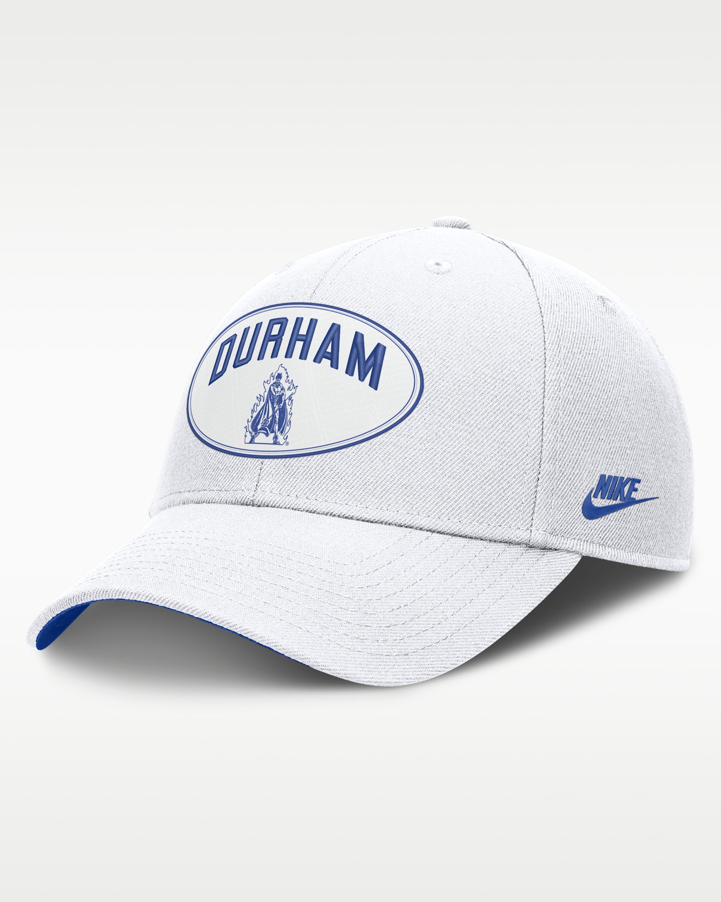 Мужская регулируемая кепка Nike Duke Legacy Letter & Location Rise Dri-FIT A-Frame, цвет: Белый — фото 3