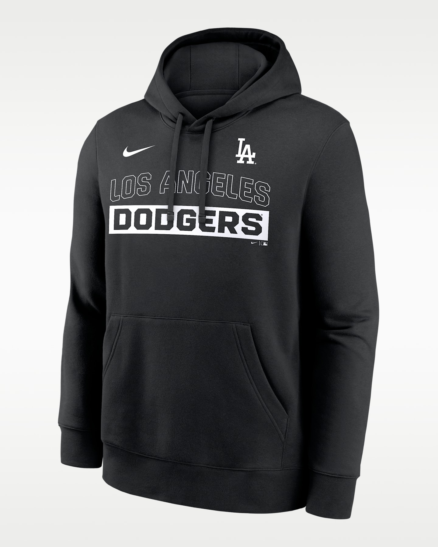 Мужское худи Nike MLB Los Angeles Dodgers Club, цвет: Чёрный — фото 3