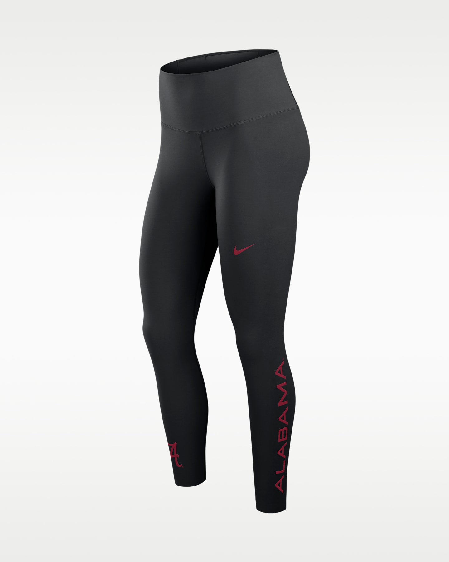 Женские легинсы Nike Alabama Zenvy Dri-FIT College 7/8 с высокой посадкой, цвет: Чёрный — фото 3