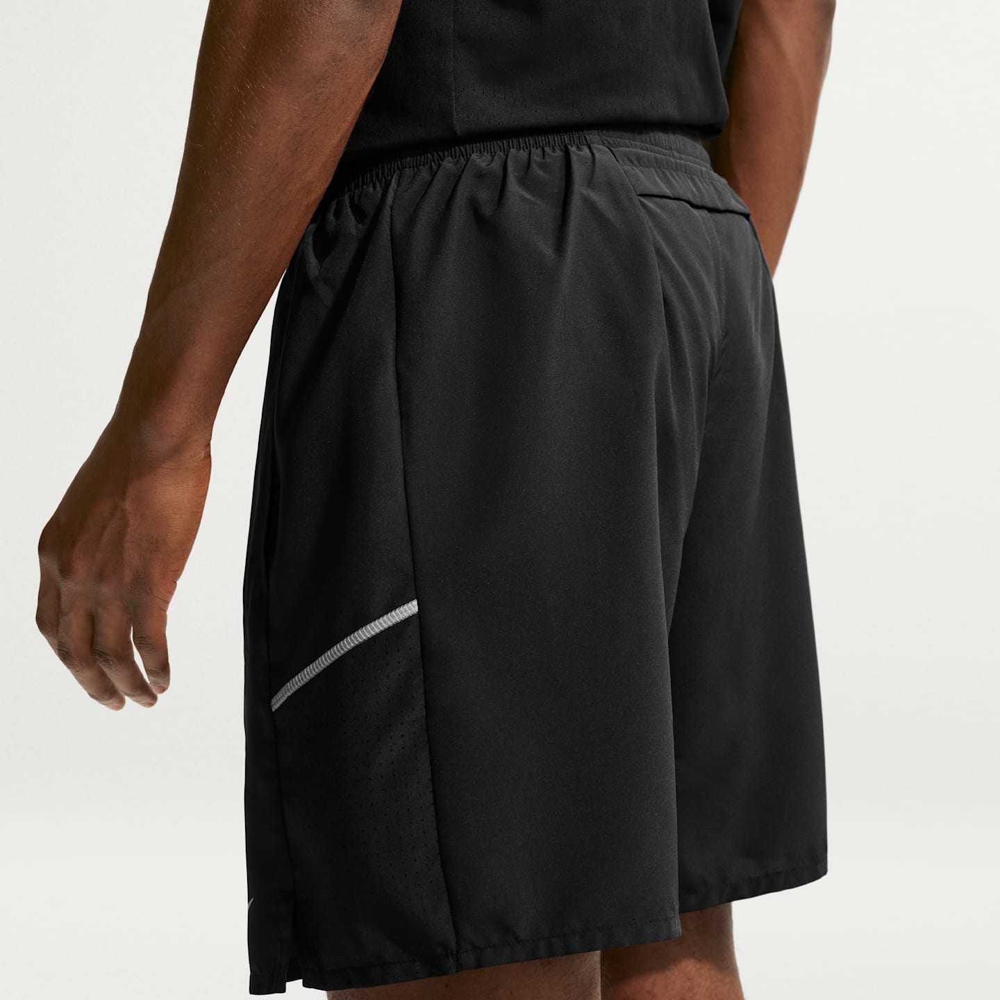 Мужские беговые шорты Nike Miler Dri-FIT 2-в-1 7, цвет: Чёрный — фото 3