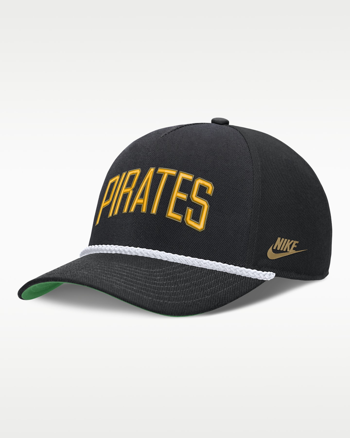 Мужская регулируемая кепка Nike Pittsburgh Pirates Rise MLB, цвет: Чёрный — фото 3