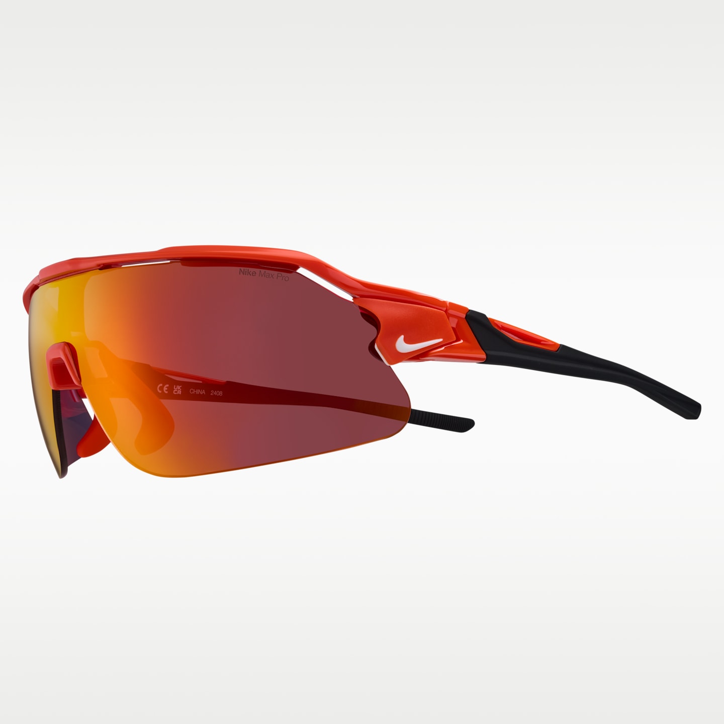 Очки Nike Flyfree Shield Engineered Road Tint, цвет: Оранжевый — фото 1