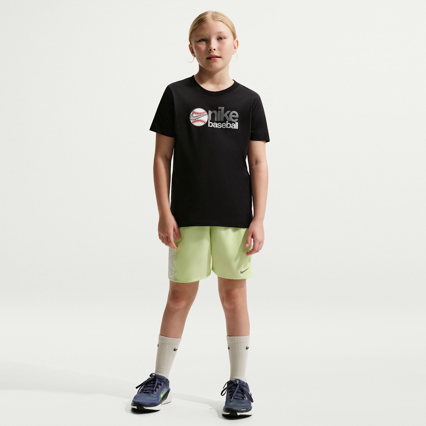 Детская бейсбольная футболка Nike, цвет: Чёрный — фото 4