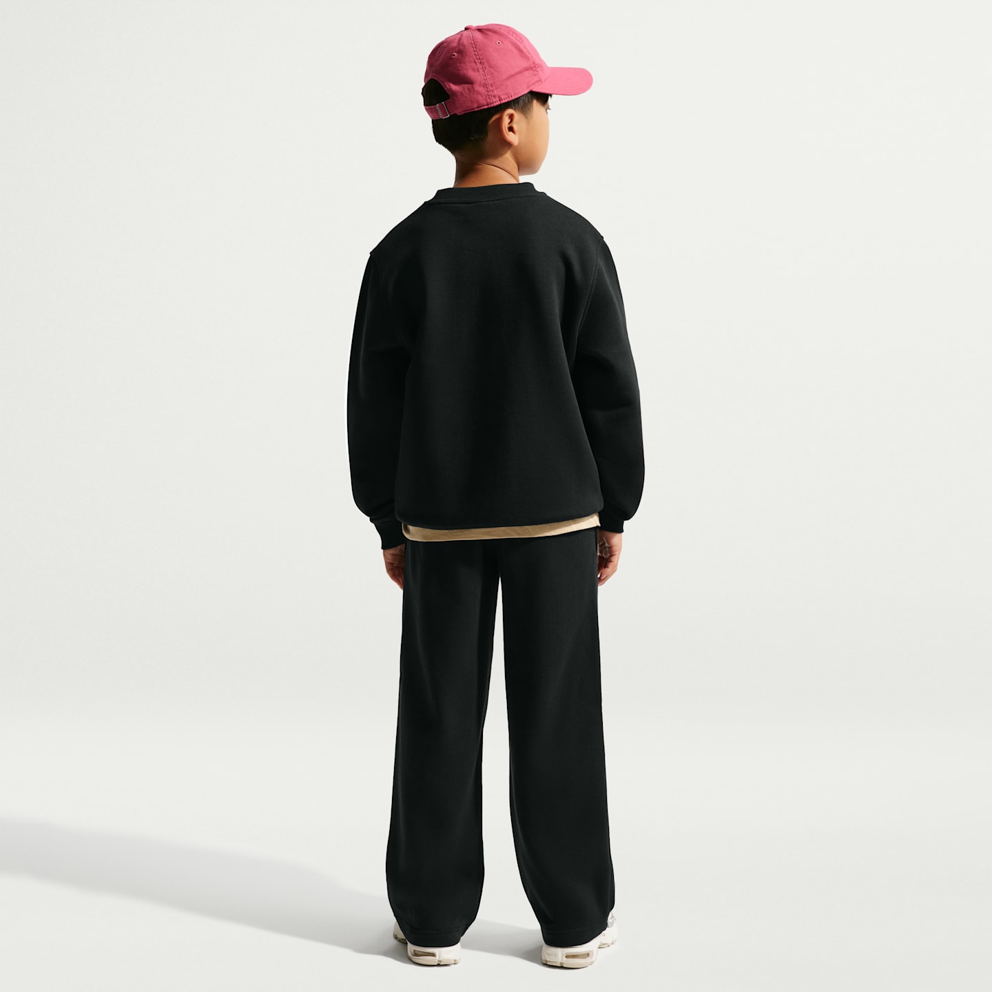 Детский флисовый свитшот Nike Sportswear, цвет: Чёрный — фото 5