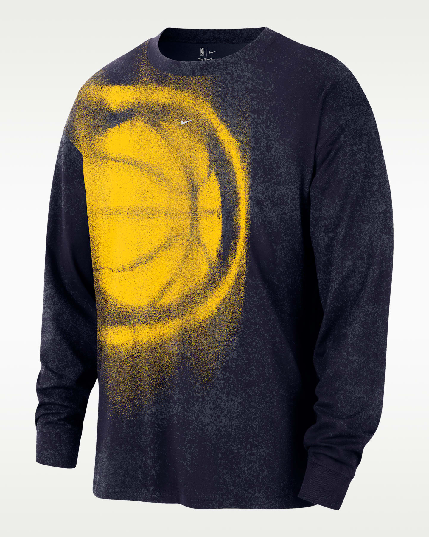 Мужская футболка Nike Indiana Pacers Essential Anthem Long-Sleeve Basketball, цвет: Тёмно-синий — фото 3