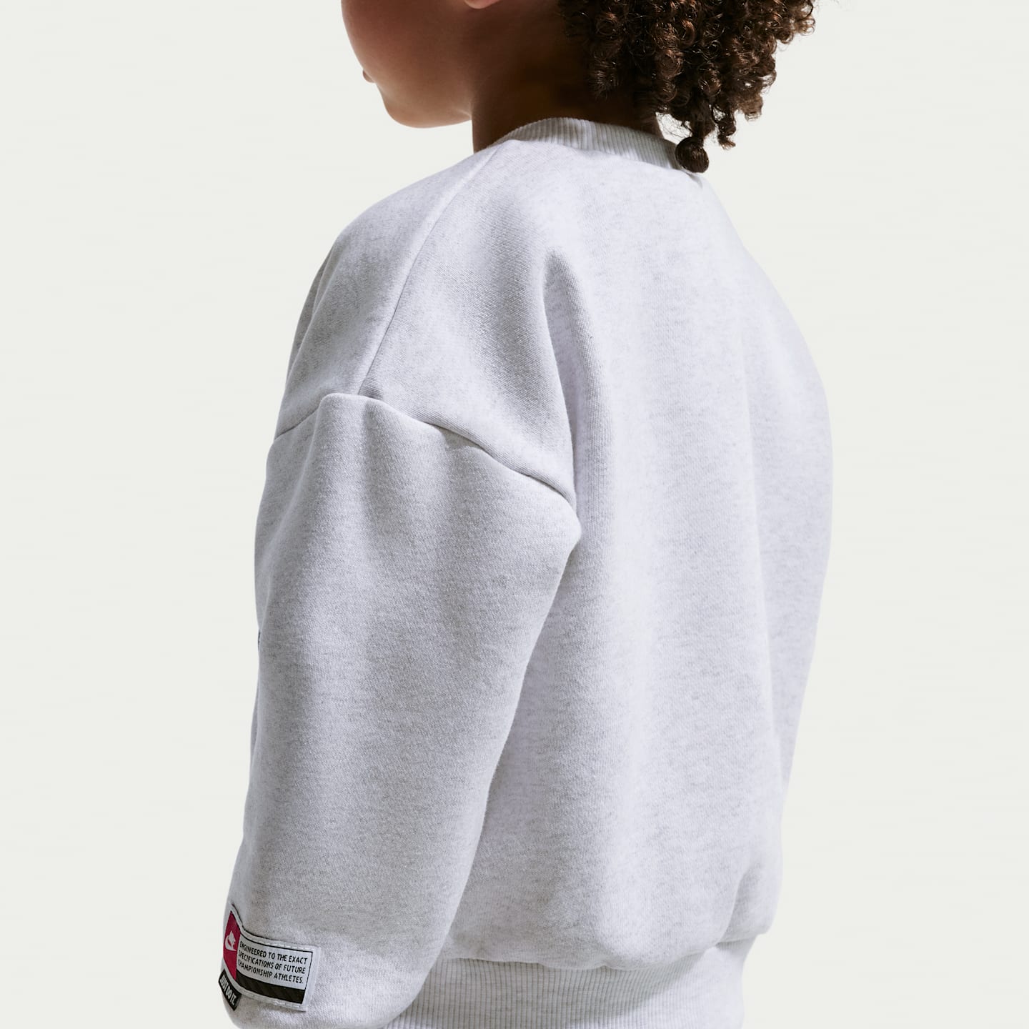 Детский флисовый свитшот Nike Sportswear Multisport для малышей, цвет: Берёзовый меланжевый — фото 2