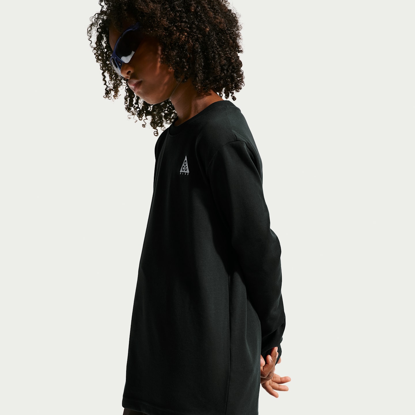 Детская футболка Nike ACG Long-Sleeve Jersey T-Shirt, цвет: Чёрный — фото 3