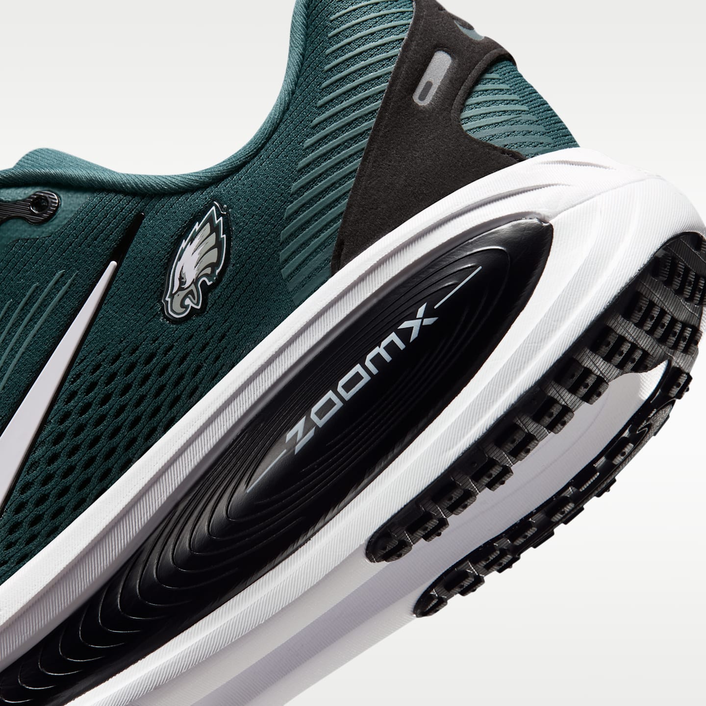 Мужские кроссовки Nike Vomero 18 (Philadelphia Eagles) NFL Road Running, цвет: Бирюзовый / Чёрный — фото 8