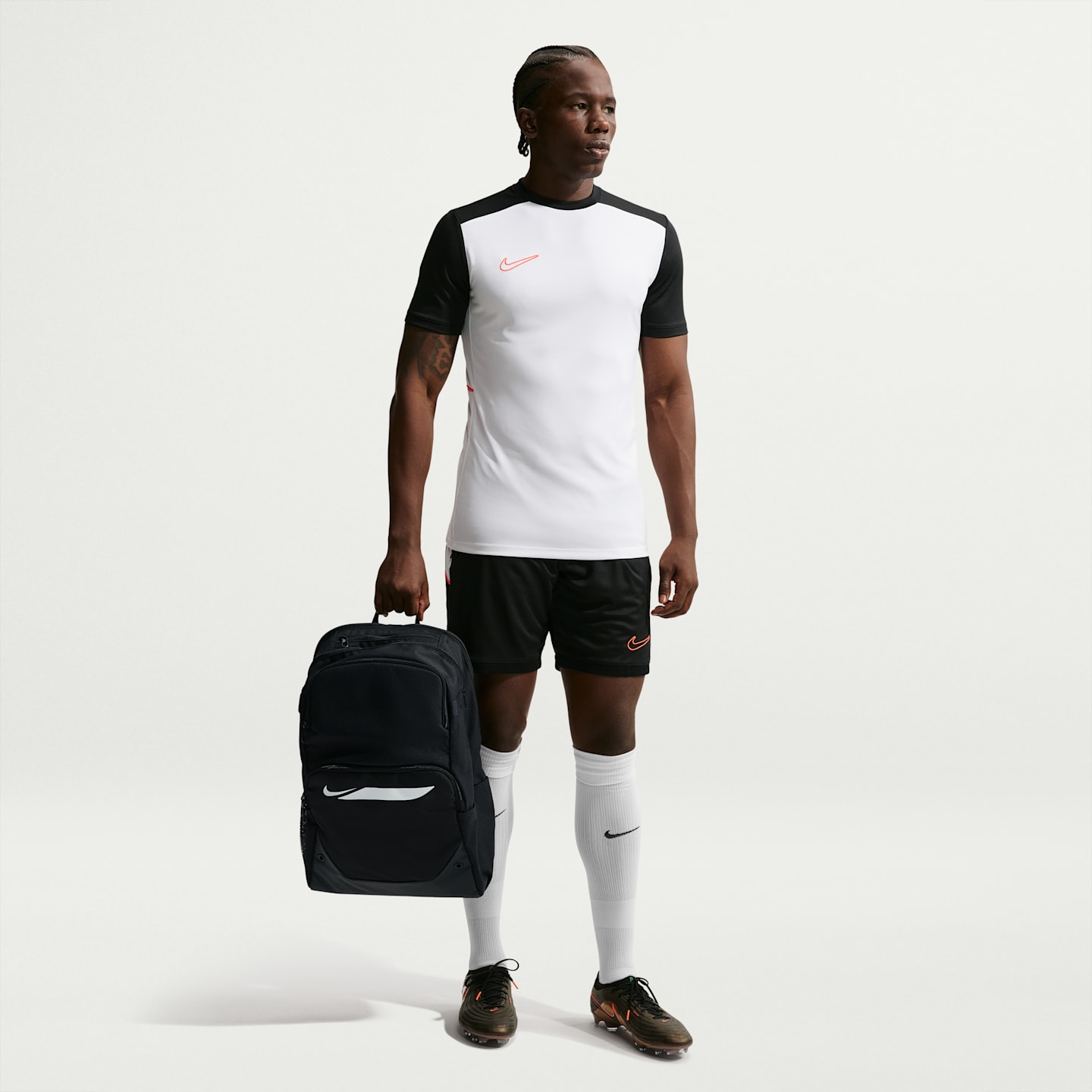 Рюкзак Nike Academy Soccer (Large, 30L), цвет: Чёрный / Белый — фото 12