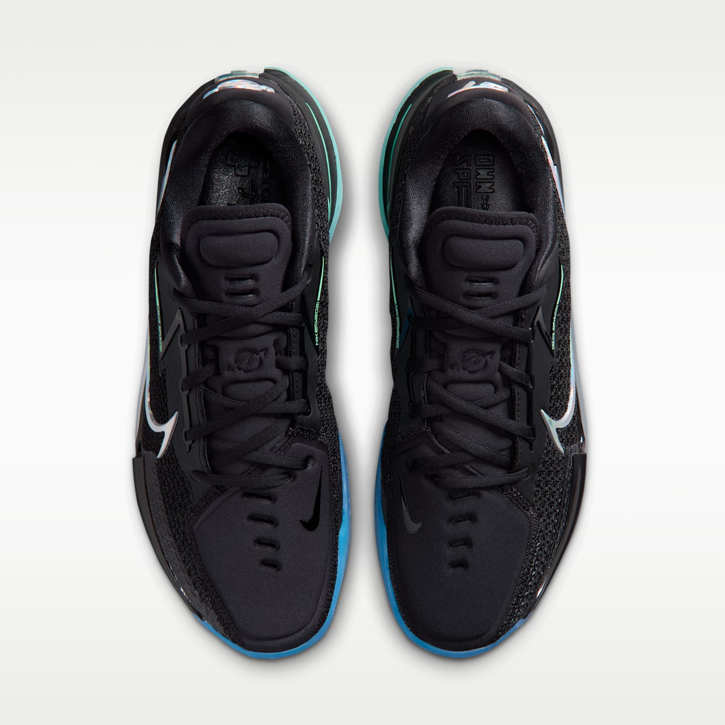 Мужские баскетбольные кроссовки Nike G.T. Cut Nationals, цвет: Чёрный / Зелёный сияющий — фото 4