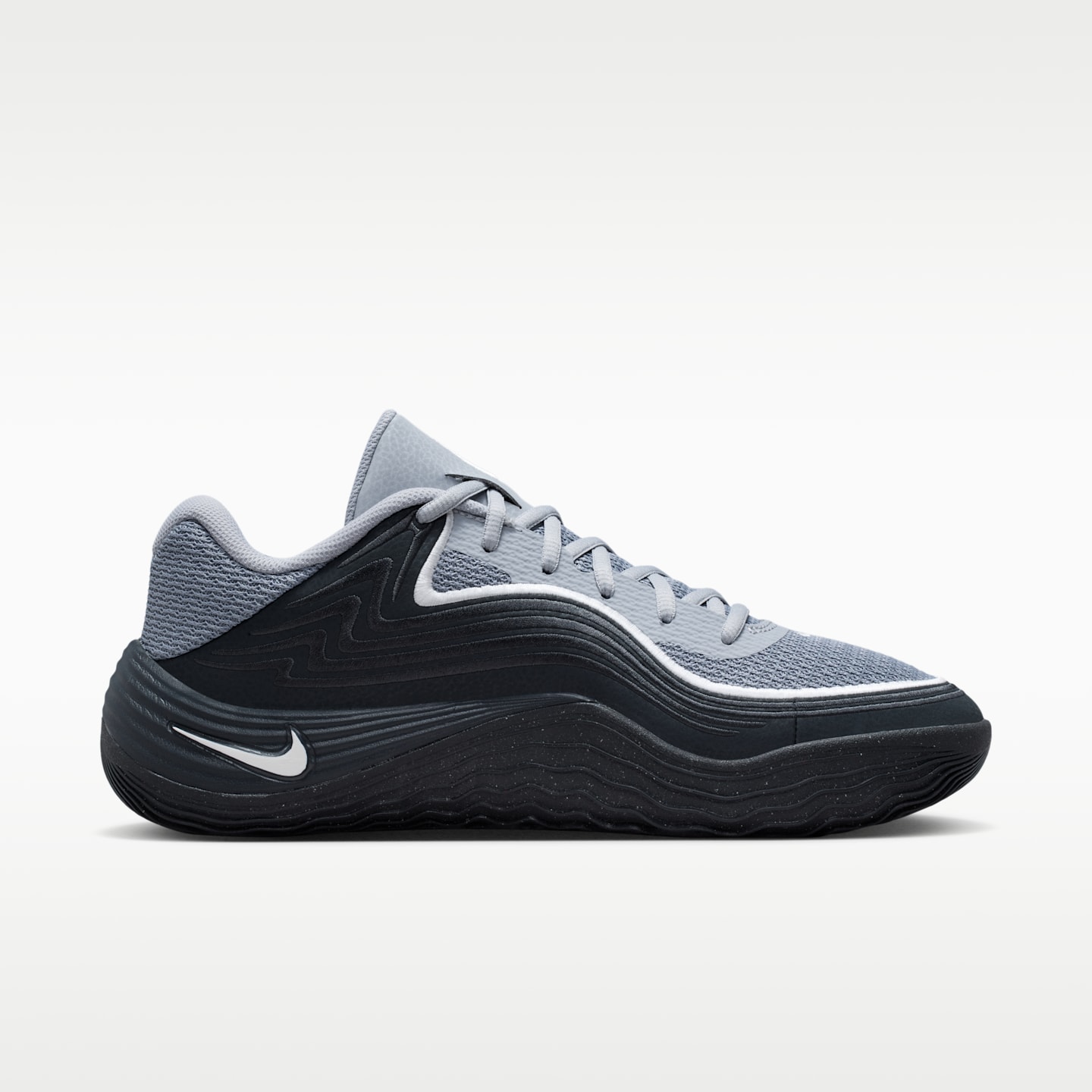 Мужские кроссовки Nike Precision 8 Low Basketball, цвет: Антрацитовый / Волчий серый — фото 3
