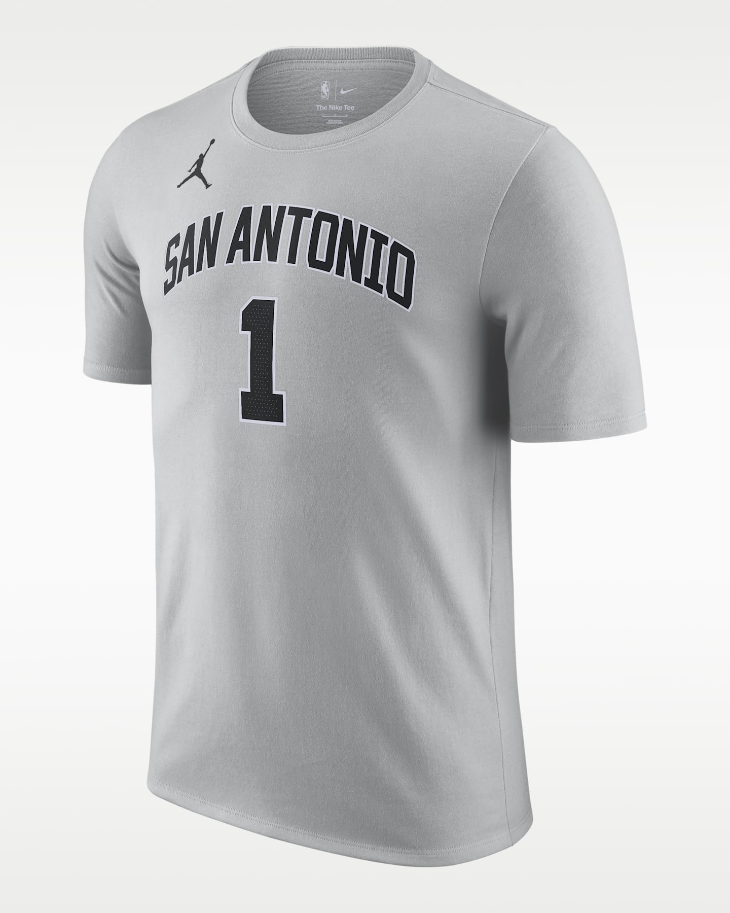 Мужская футболка Nike San Antonio Spurs Essentials NBA Statement, цвет: Серебряный — фото 3