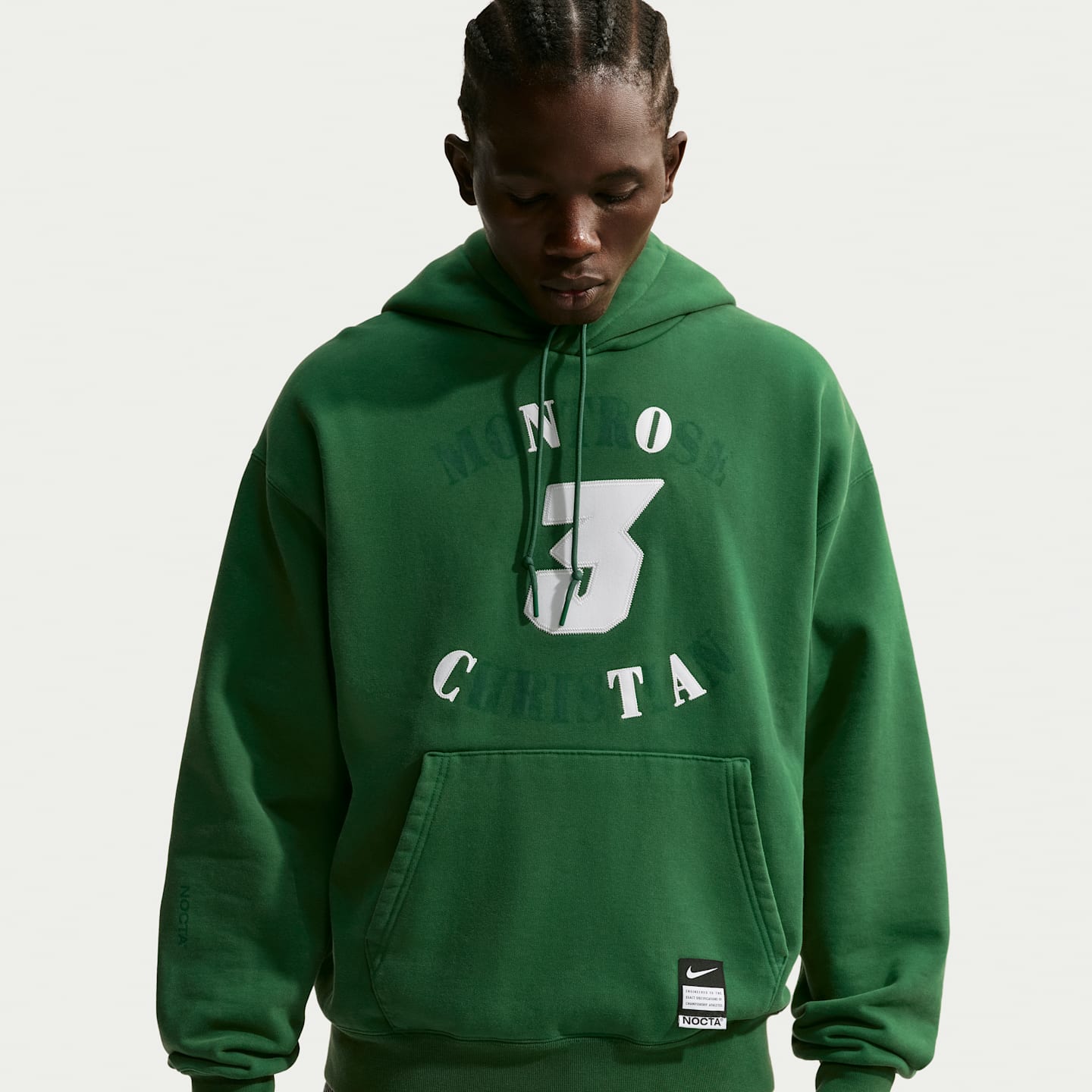 Мужское худи Nike KD x Nocta, цвет: Зелёный — фото 3