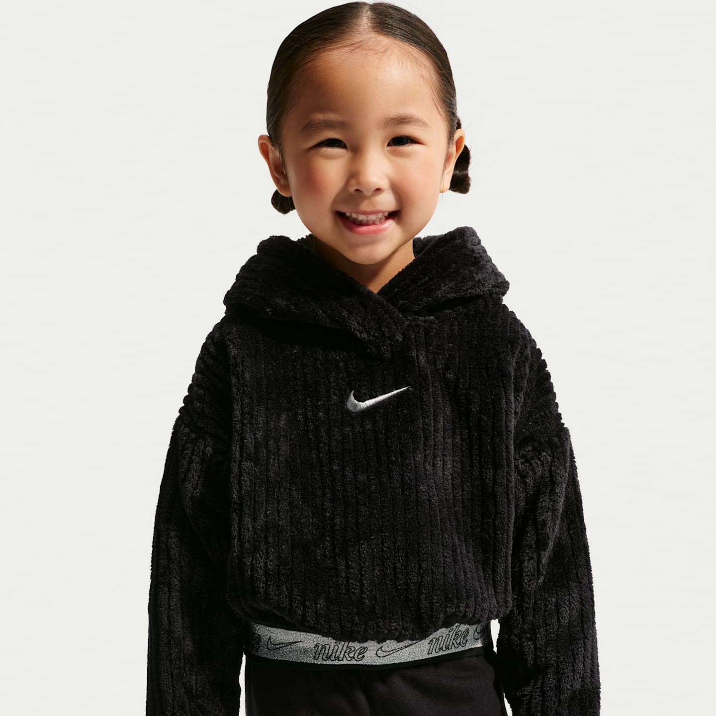 Комплект Nike Swoosh Sparkle 2-Piece Pants Set для малышей, цвет: Чёрный — фото 2