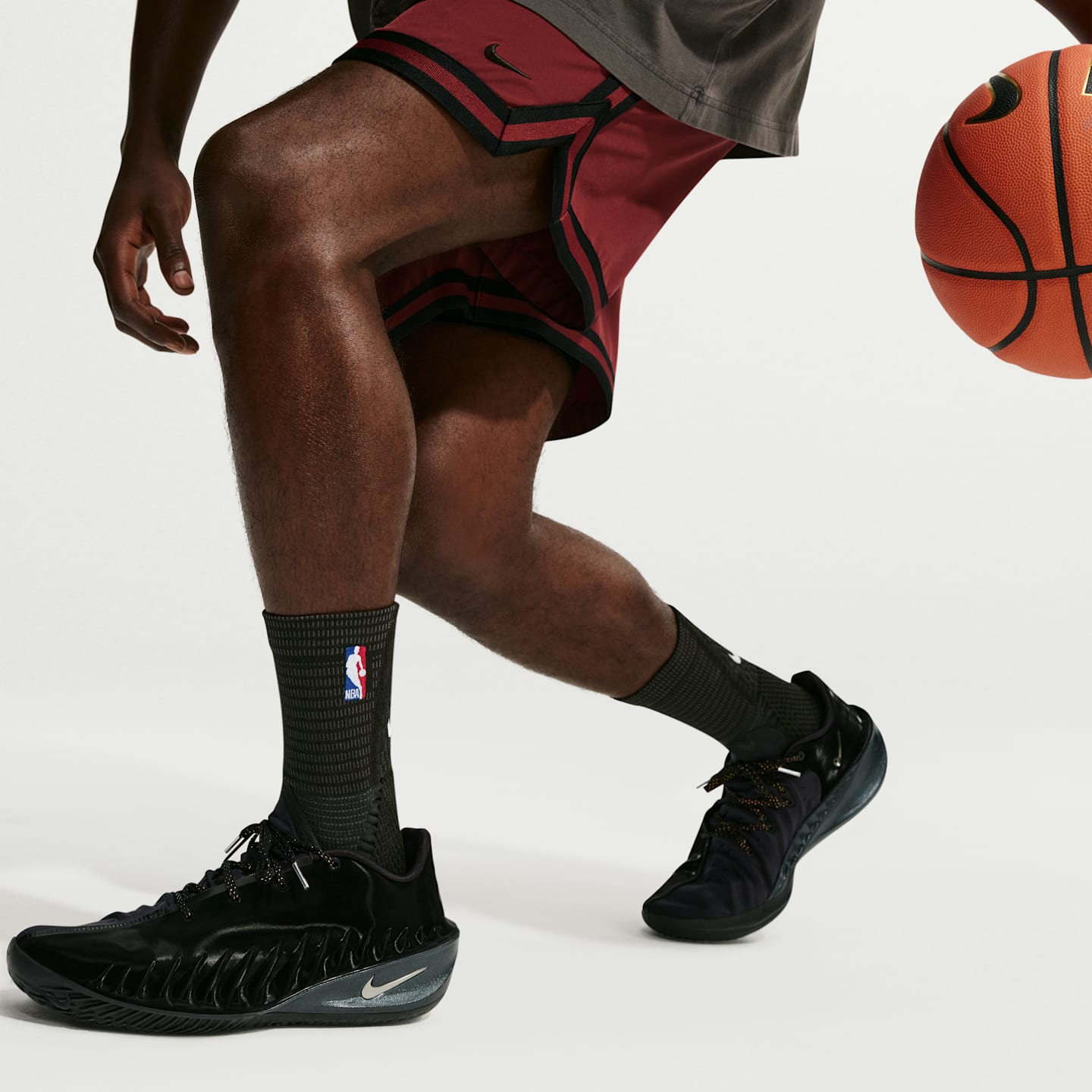 Баскетбольные носки Nike Unicorn Dri-FIT Adv NBA с амортизацией, 1 пара, цвет: Чёрный / Антрацитовый — фото 4