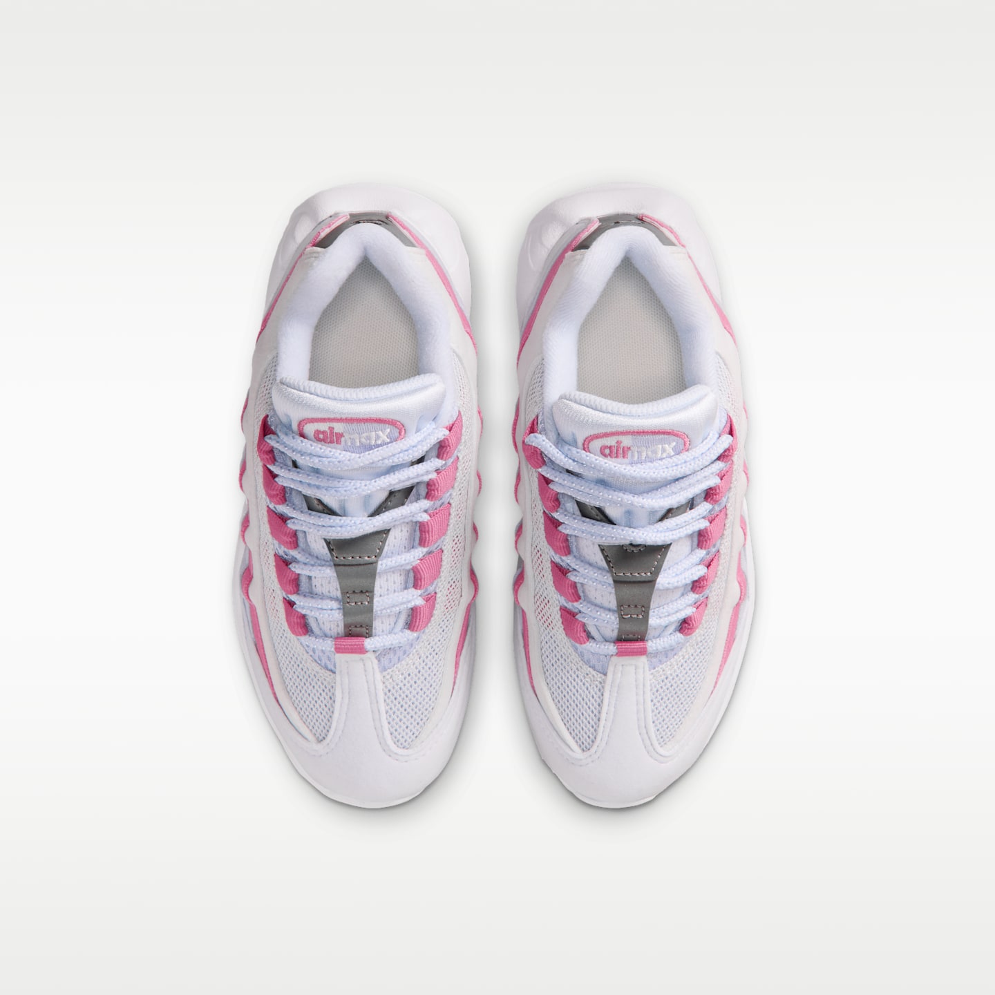 Детские кроссовки Nike Air Max '95, цвет: Серый / Пионовый — фото 4
