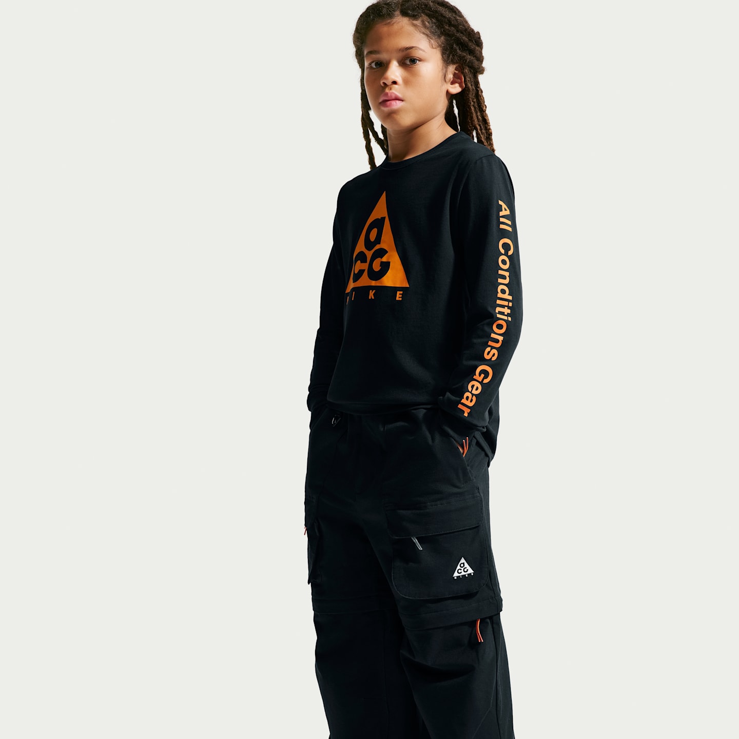 Детские брюки Nike ACG Smith Summit для походов, цвет: Чёрный — фото 4