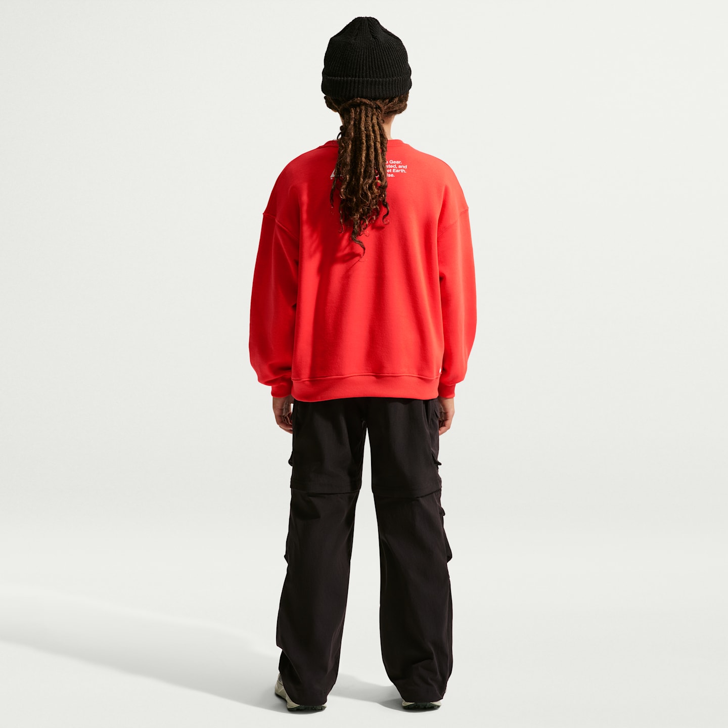 Детский флисовый свитшоты Nike ACG Yeti, цвет: Светлый малиновый — фото 5