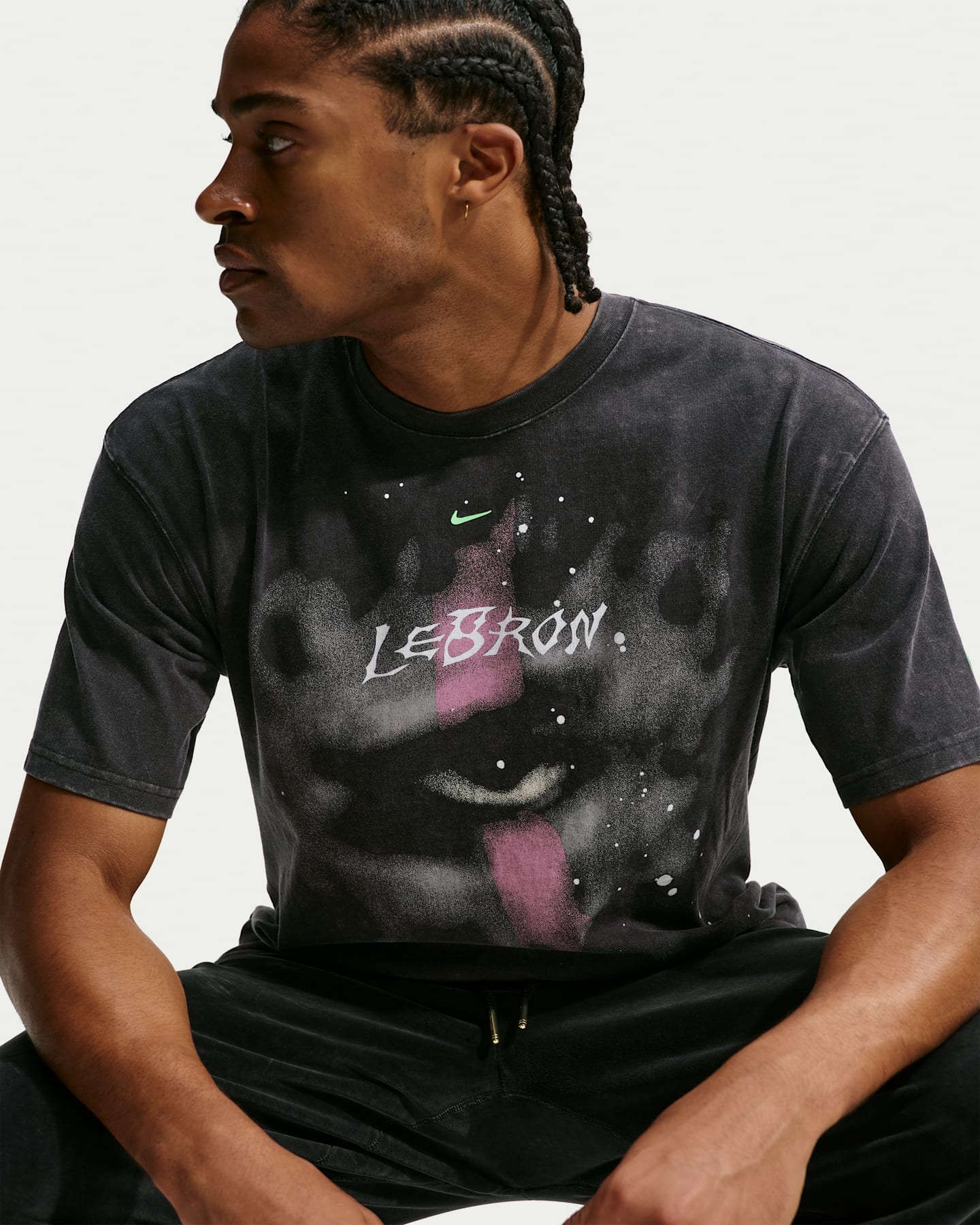 Мужская футболка Nike LeBron "Halloween" Basketball, цвет: Чёрный — фото 6