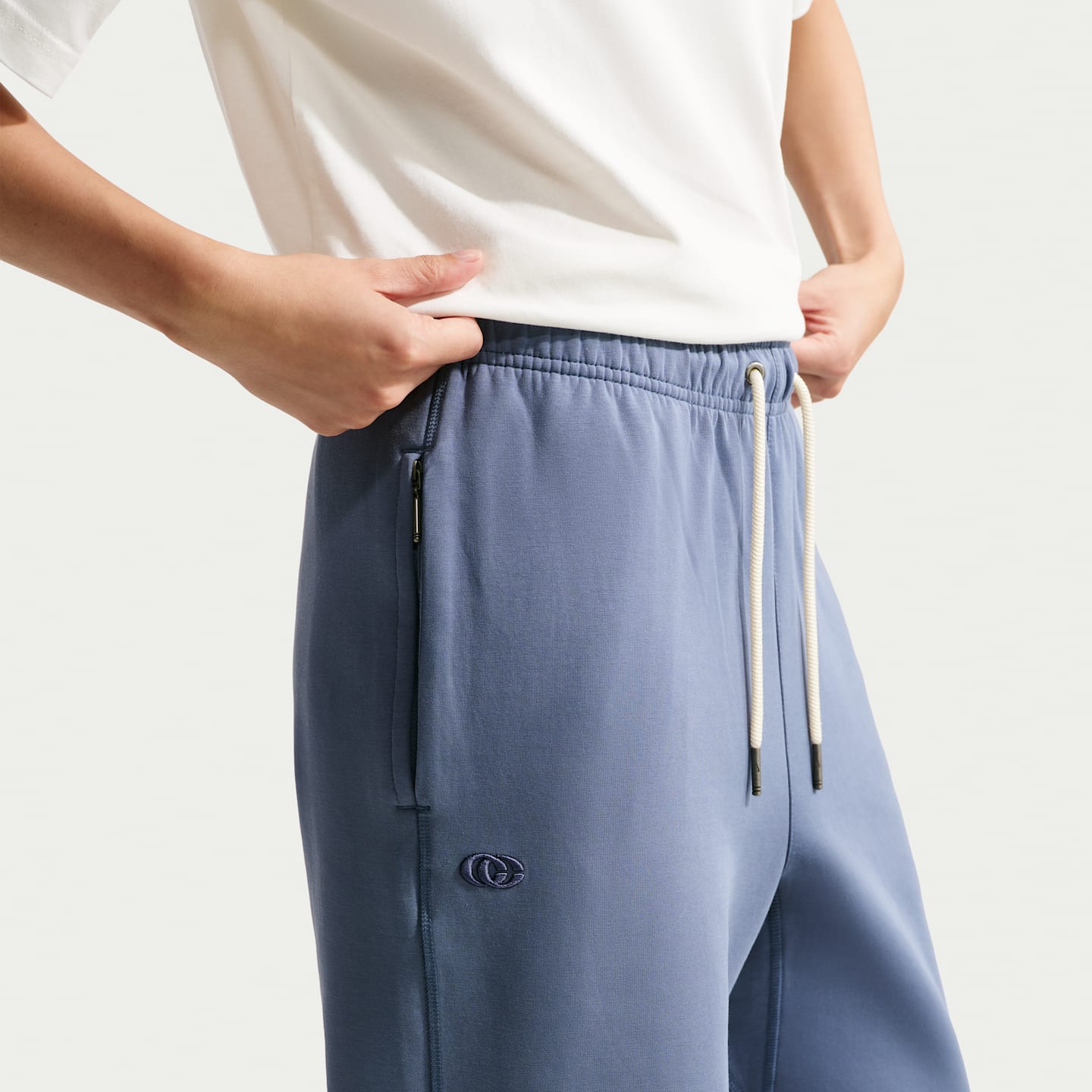 Женские баскетбольные брюки с открытым низом Nike Caitlin Standard Issue Dri-FIT, цвет: Синий — фото 3