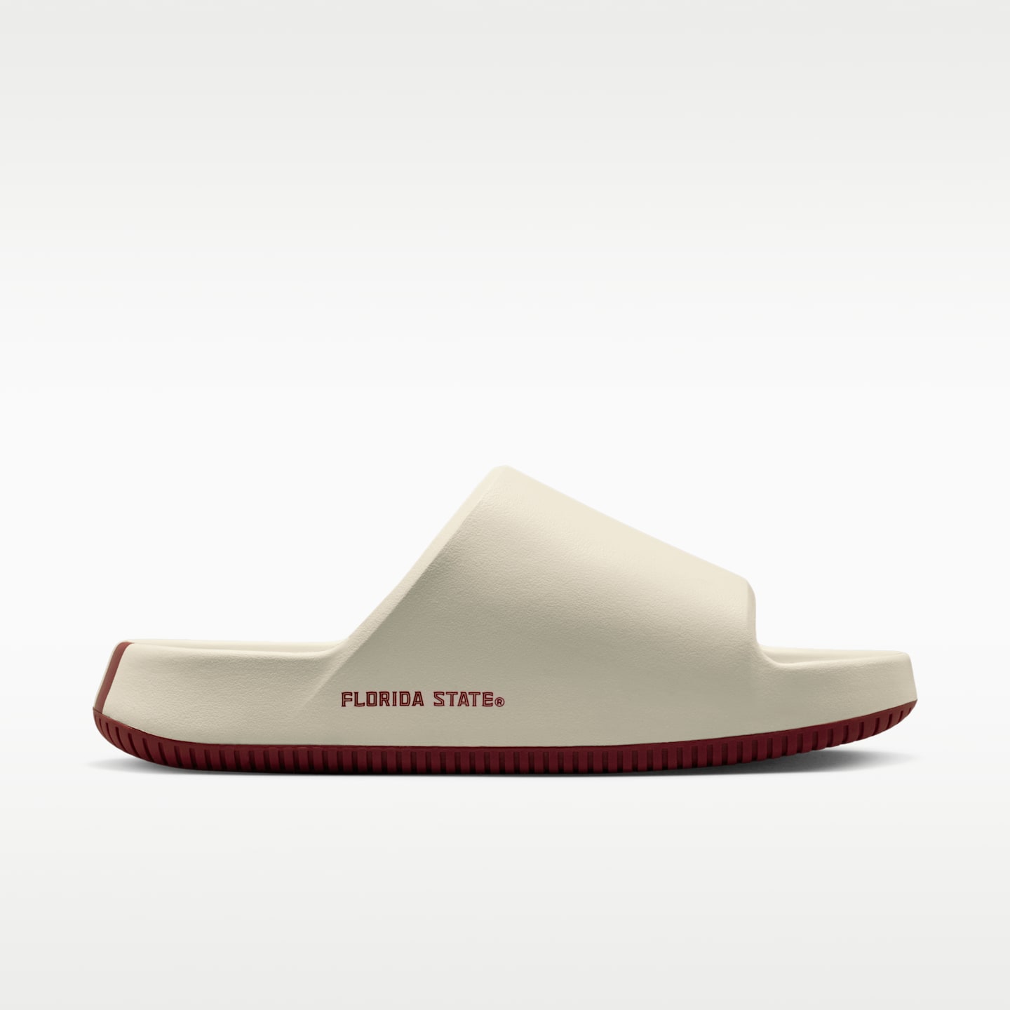 Мужские сандалии Nike Calm (Florida State) College, цвет: Молочный / Тёмно-бордовый — фото 4