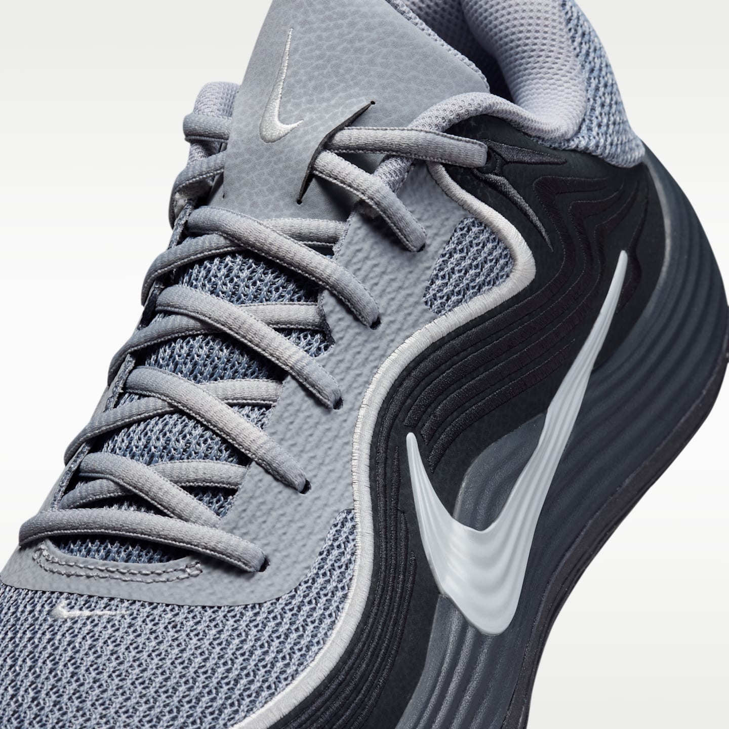 Мужские кроссовки Nike Precision 8 Low Basketball, цвет: Антрацитовый / Волчий серый — фото 7