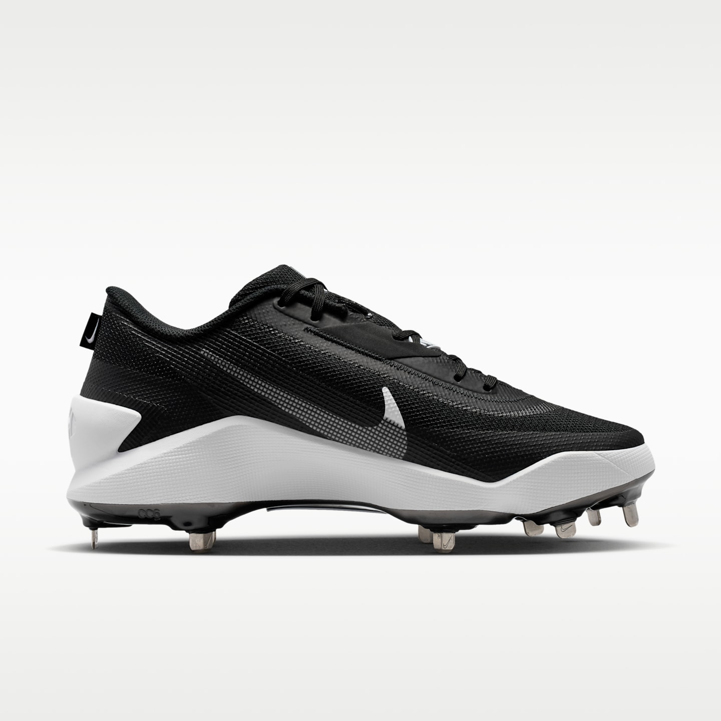 Женские бутсы Nike Diamond Showcase MTL Baseball Cleats, цвет: Чёрный / Белый — фото 3