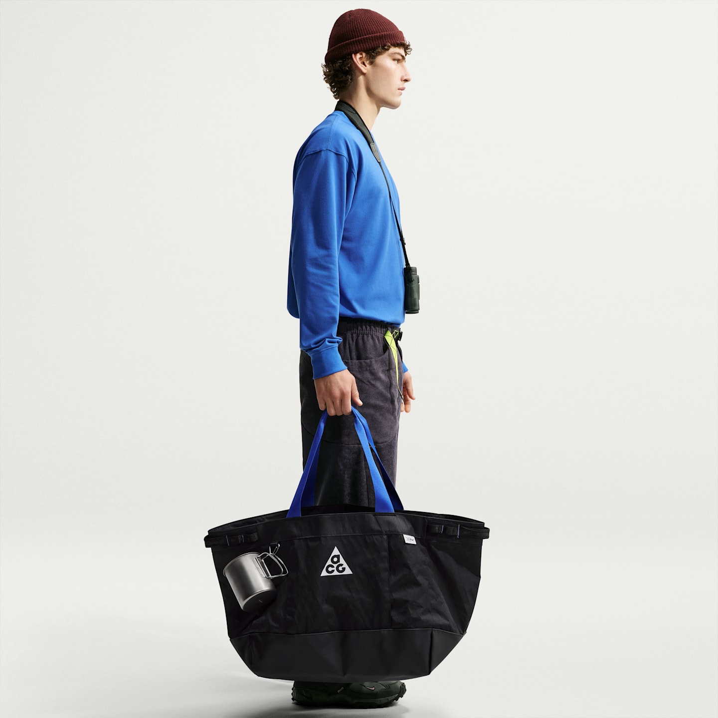Большая сумка-тоут Nike ACG Gear, 55 л, цвет: Чёрный / Антрацитовый — фото 8