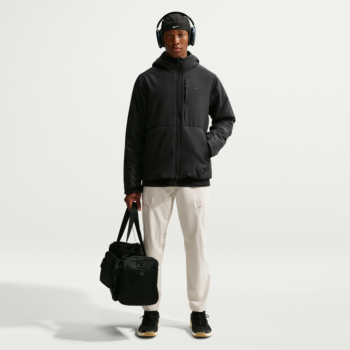 Мужская куртка Nike Unlimited Therma-FIT Repel с капюшоном, цвет: Чёрный — фото 4