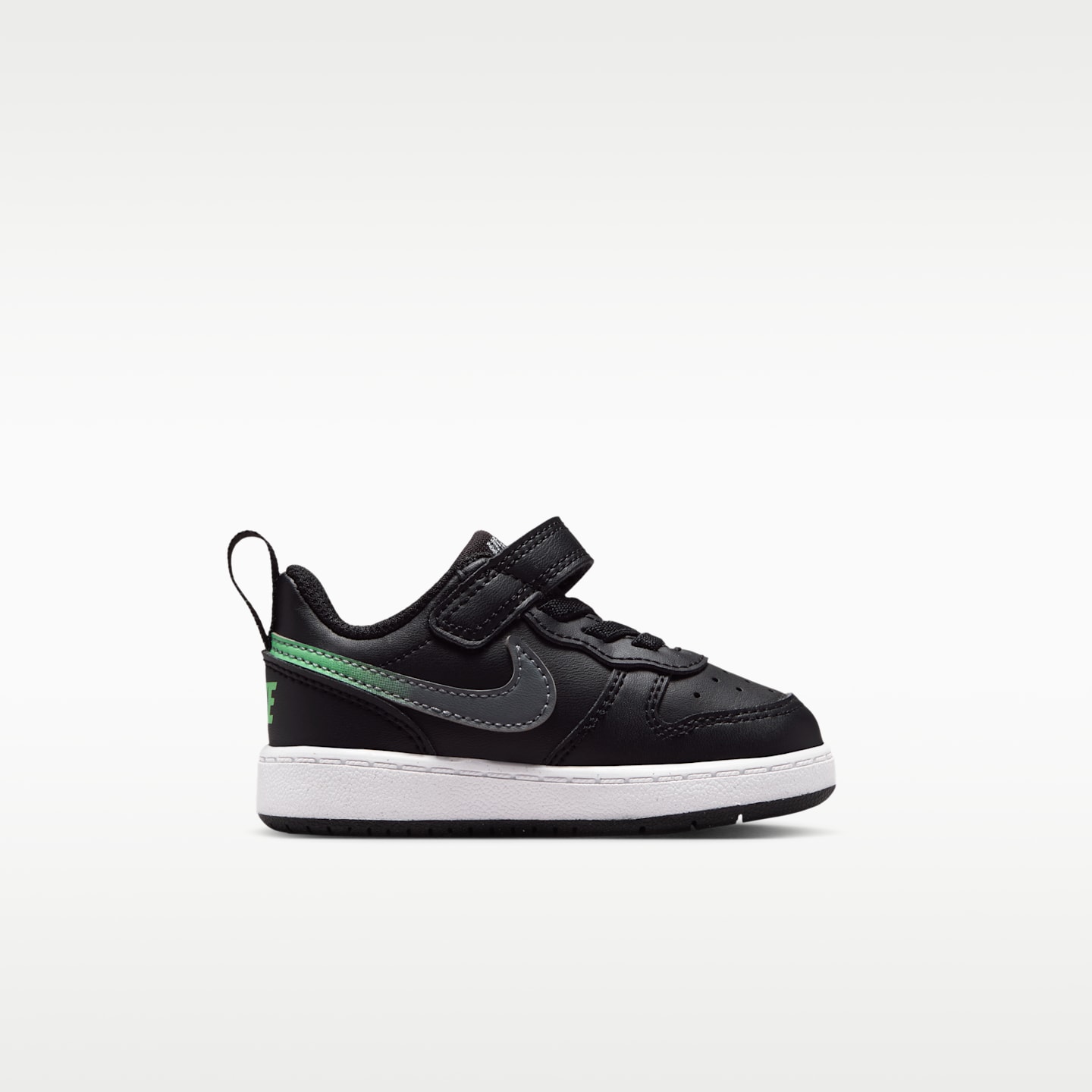 Детские кроссовки Nike Court Borough Low Baby/Toddler, цвет: Чёрный / Дымчатый серый — фото 3
