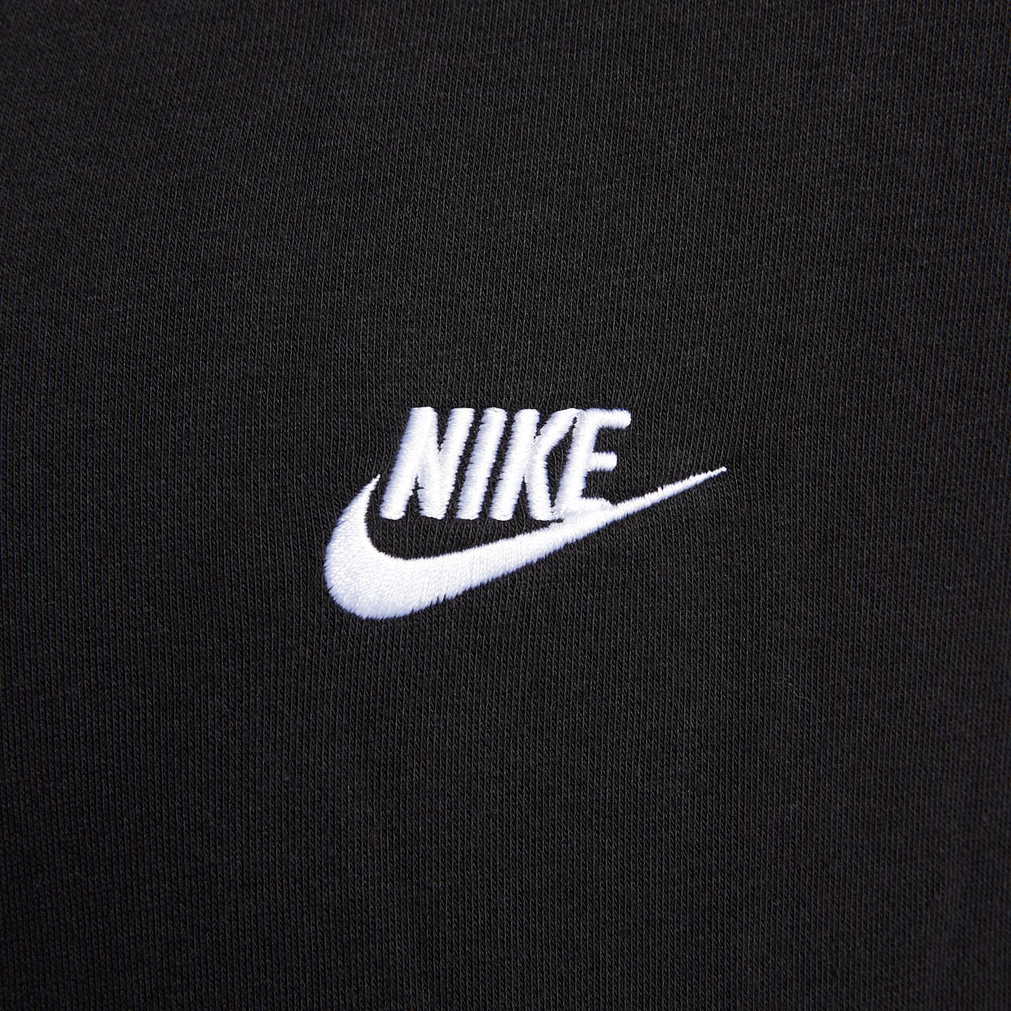 Женское худи на молнии Nike Sportswear Club Fleece, цвет: Чёрный / Белый — фото 4