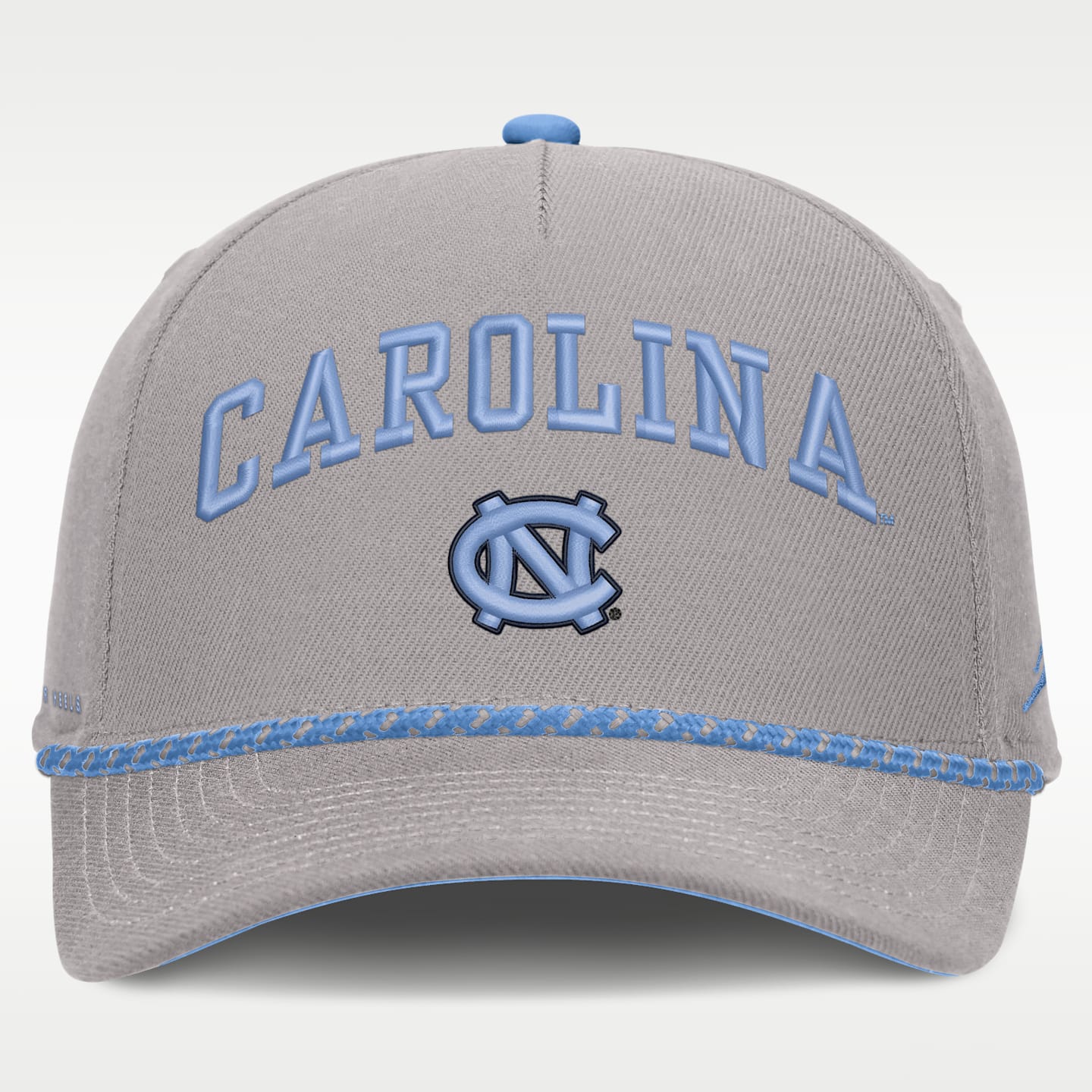 Мужская бейсболка Jordan Brand North Carolina Primetime Rise Rope регулируемая, цвет: Серый — фото 2