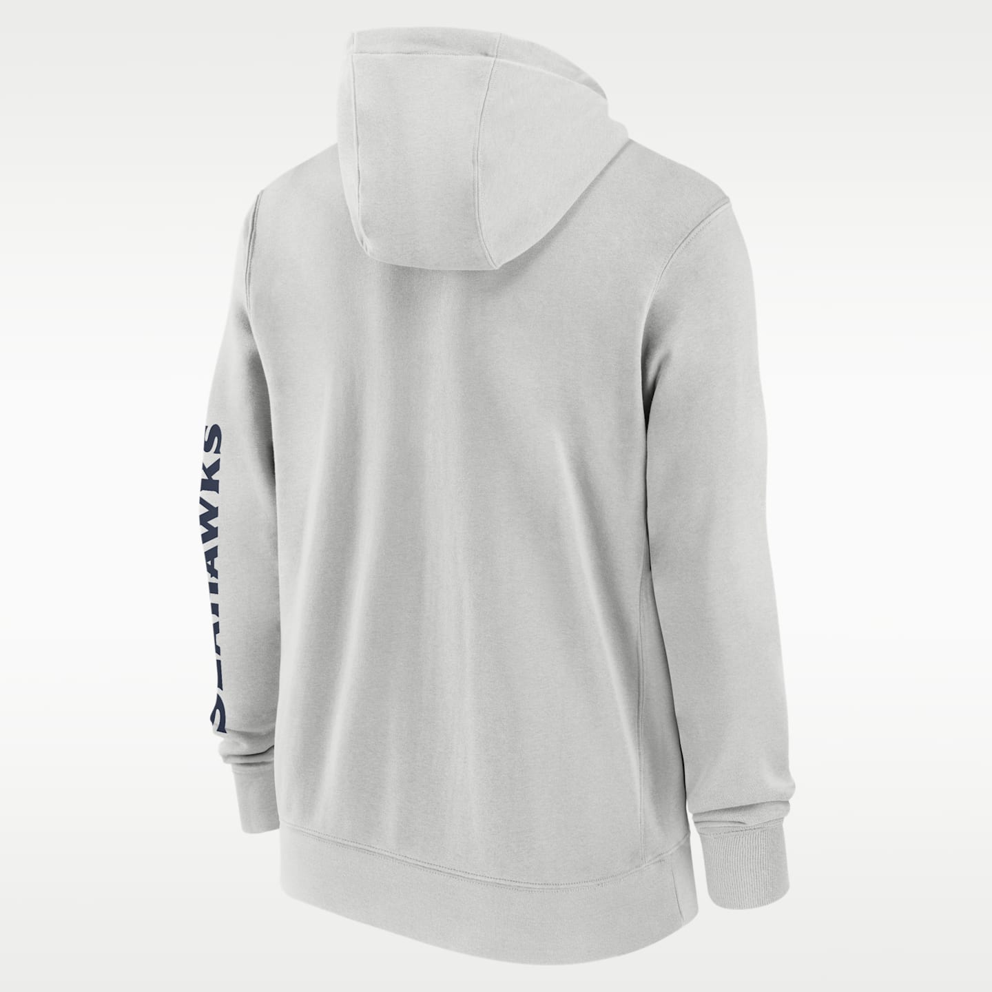 Мужская худи на молнии Nike Seattle Seahawks Club NFL, цвет: Серый — фото 2