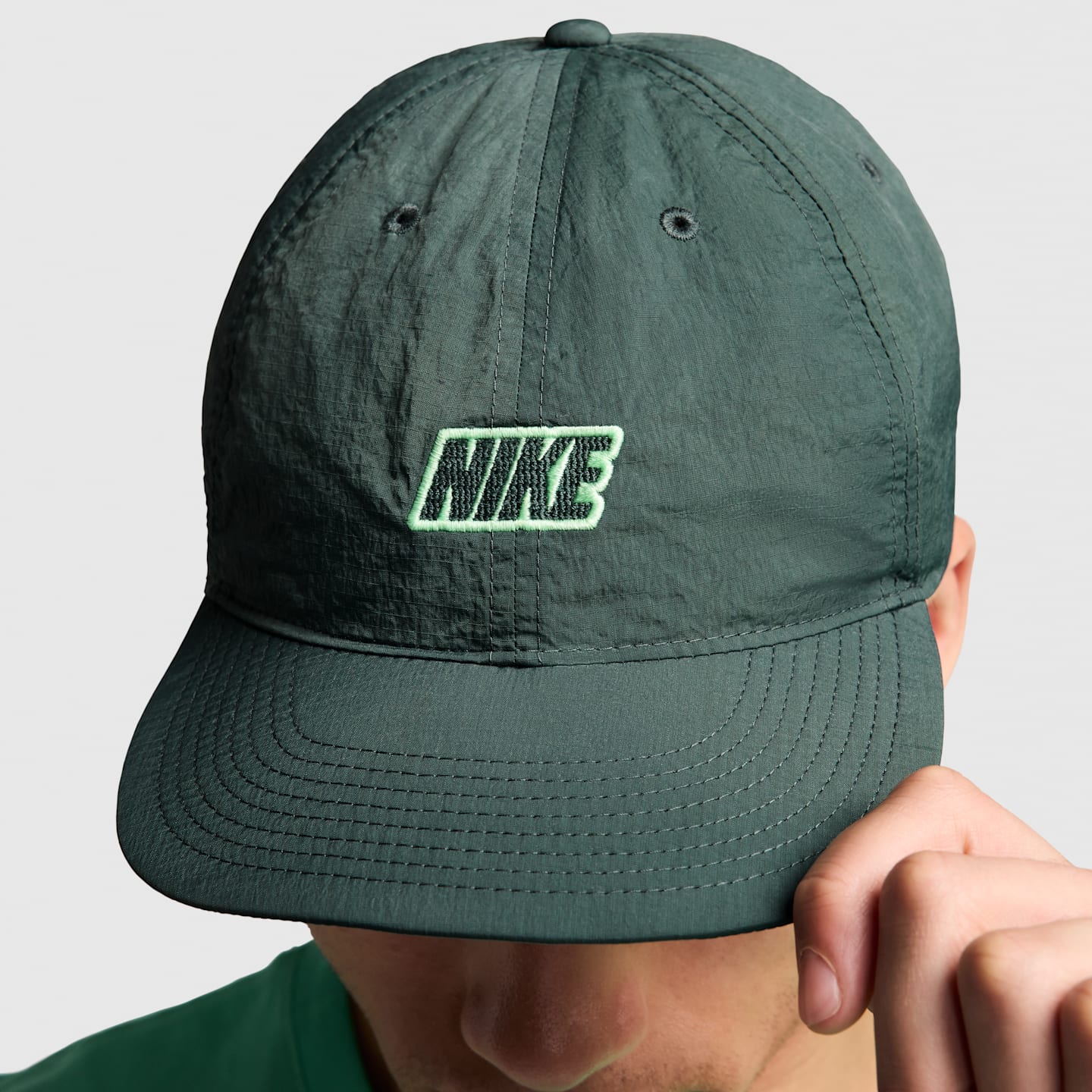 Кепка Nike Club неструктурированная с прямым козырьком, цвет: Зелёный — фото 6