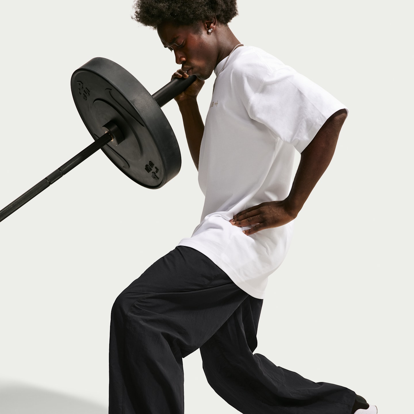 Мужские тканые брюки Nike N.A.C. Dri-FIT оверсайз, цвет: Чёрный — фото 4