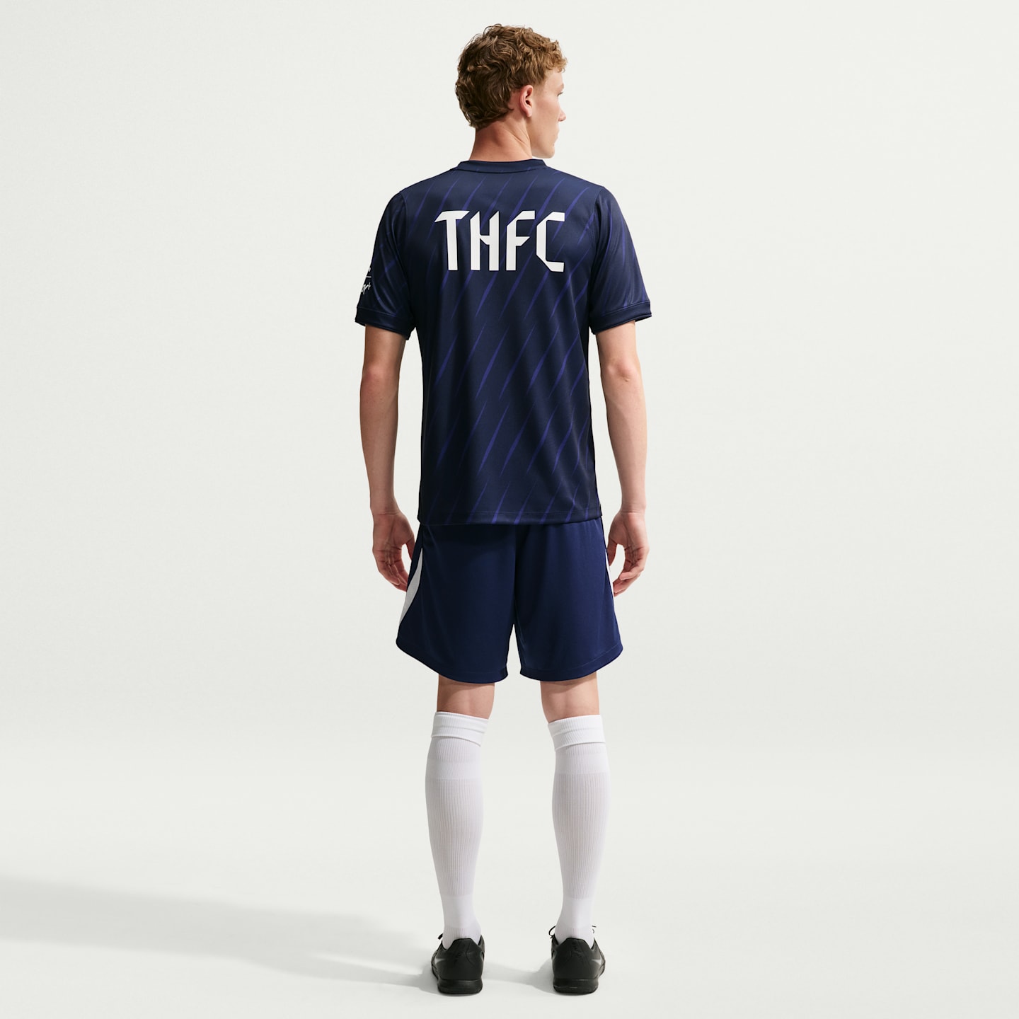 Мужской футбольный топ Nike Tottenham Hotspur для разминки перед матчем Dri-FIT, цвет: Обсидиановый / Белый — фото 5