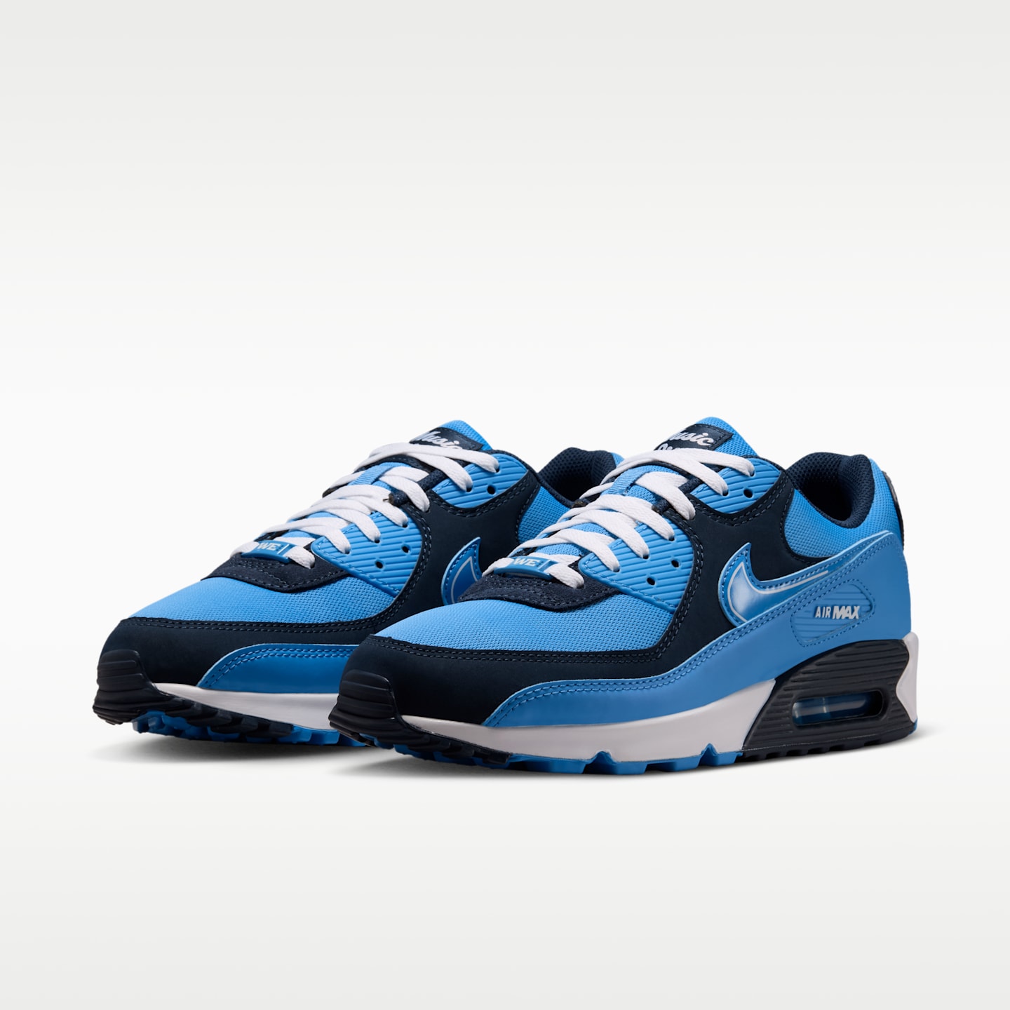 Мужские кроссовки Nike Air Max 90 (Tennessee Titans) NFL, цвет: Тёмно-синий / Белый — фото 5