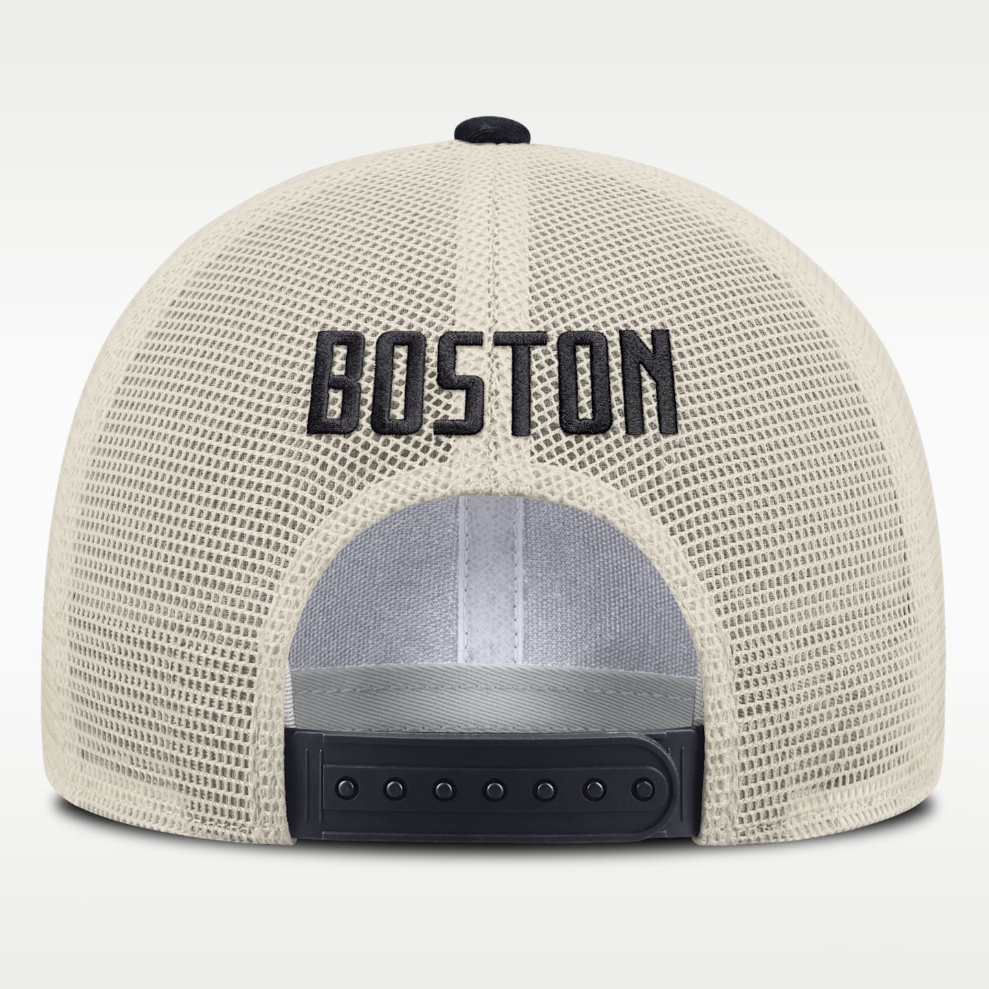 Мужская кепка Nike Boston Red Sox Cooperstown Rise MLB Adjustable Trucker Hat, цвет: Хаки — фото 2