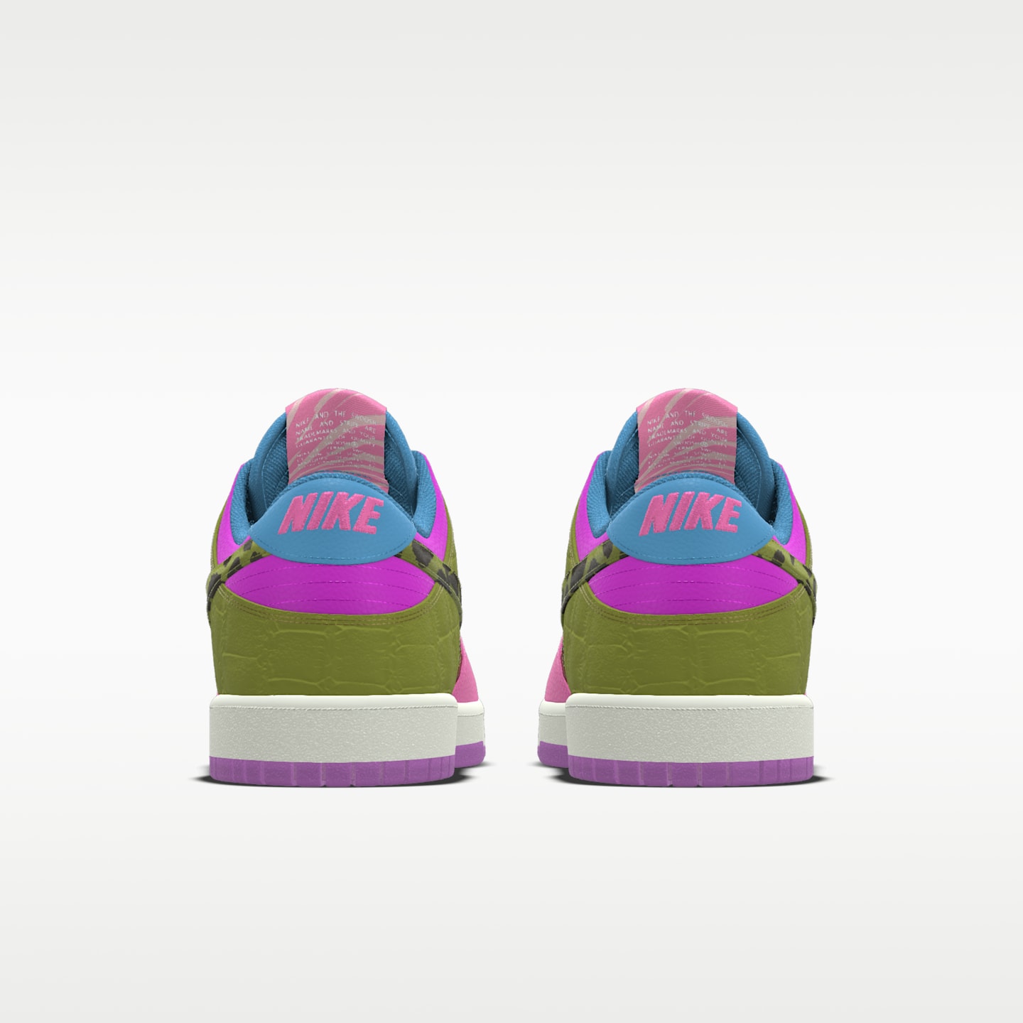 Мужские кроссовки Nike Dunk Low Unlocked By Miles Chamley-Watson Custom, цвет: Разноцветный — фото 5