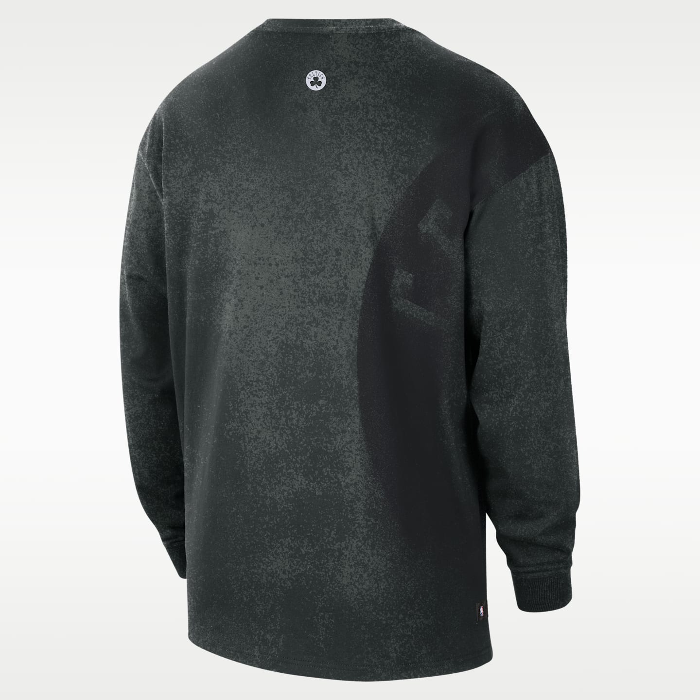 Мужская футболка Nike Boston Celtics Essential Anthem Long-Sleeve Basketball, цвет: Ночной тёмно-зелёный — фото 2