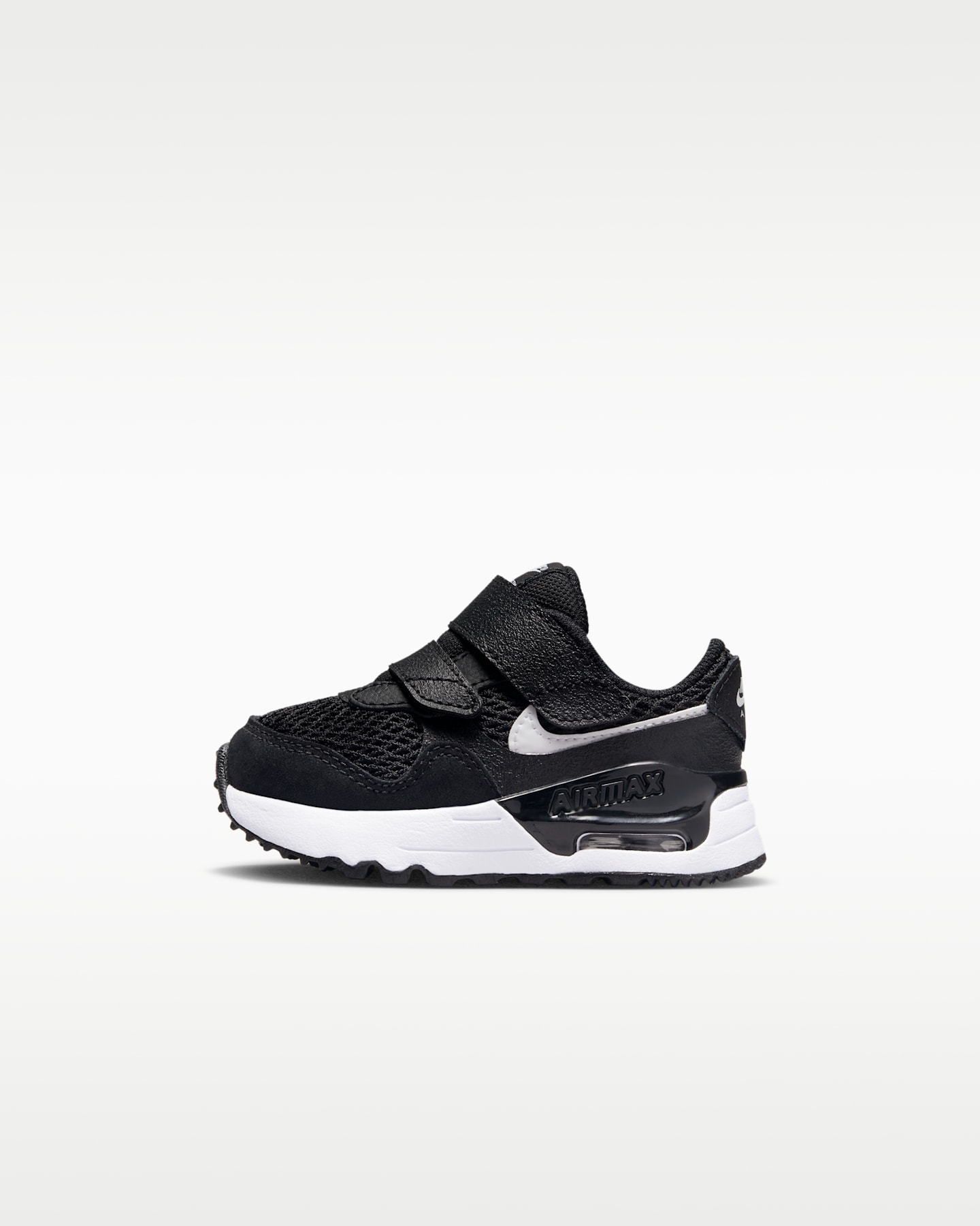 Детские кроссовки Nike Air Max Systm Baby/Toddler Shoes, цвет: Чёрный / Волчий серый — фото 9