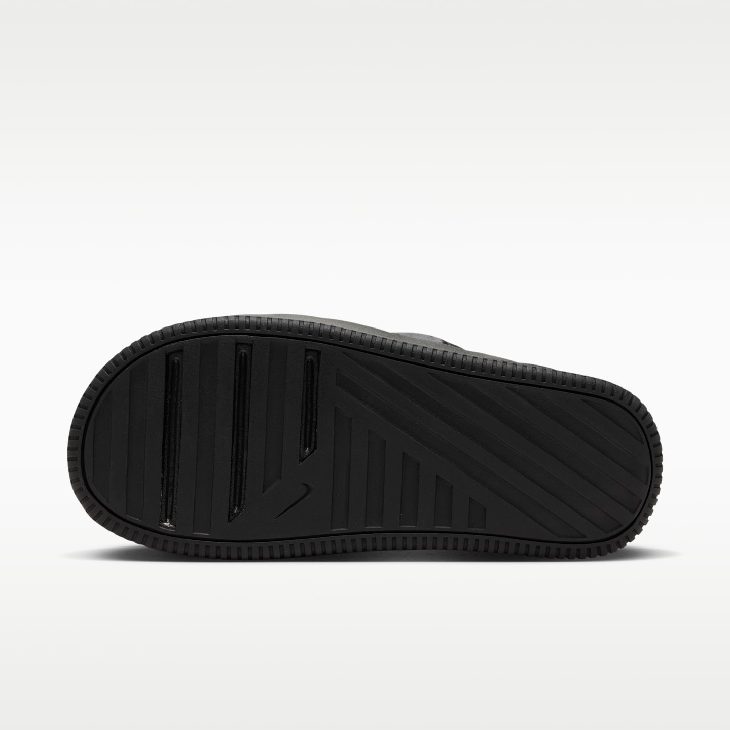 Женские сандалии Nike Calm Elevation SE Faux Fur, цвет: Чёрный — фото 3
